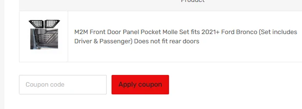 Ford Bronco Replacement door pockets from Mountains 2 Metal 1645129646036