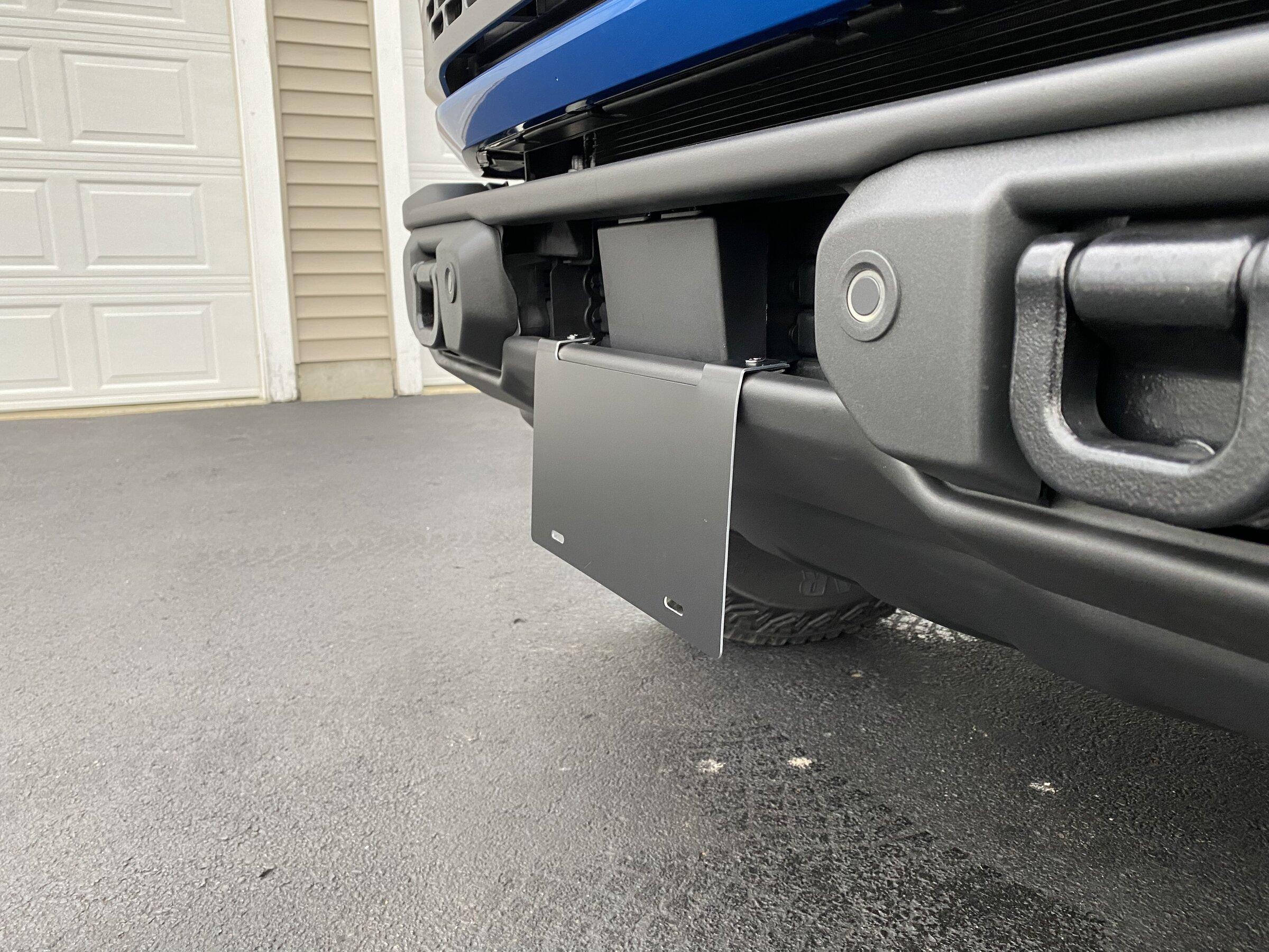 Ford Bronco Sold out.  Finally a Front License Plate bracket solution - order yours today 4406E872-CD3C-438C-9D80-EBDA0F6A5120