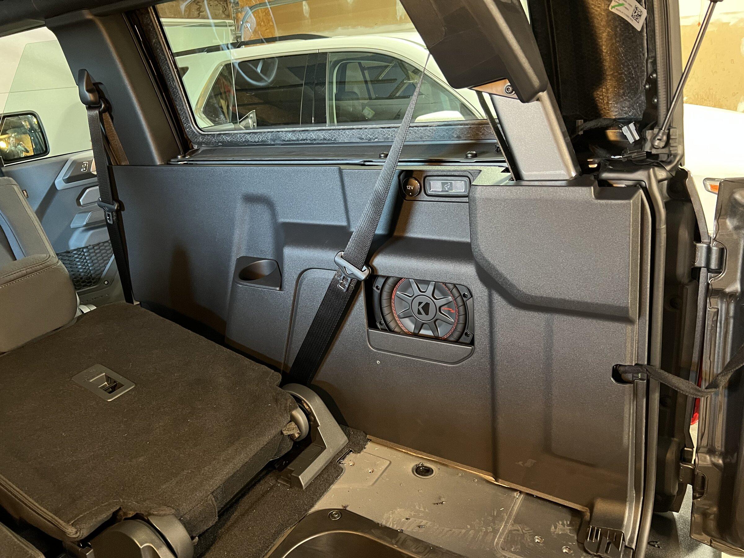 Ford Bronco B&O sub installed on Base Bronco ….sorta…. 4CF5D0D2-1783-4070-BB74-8C454331B582