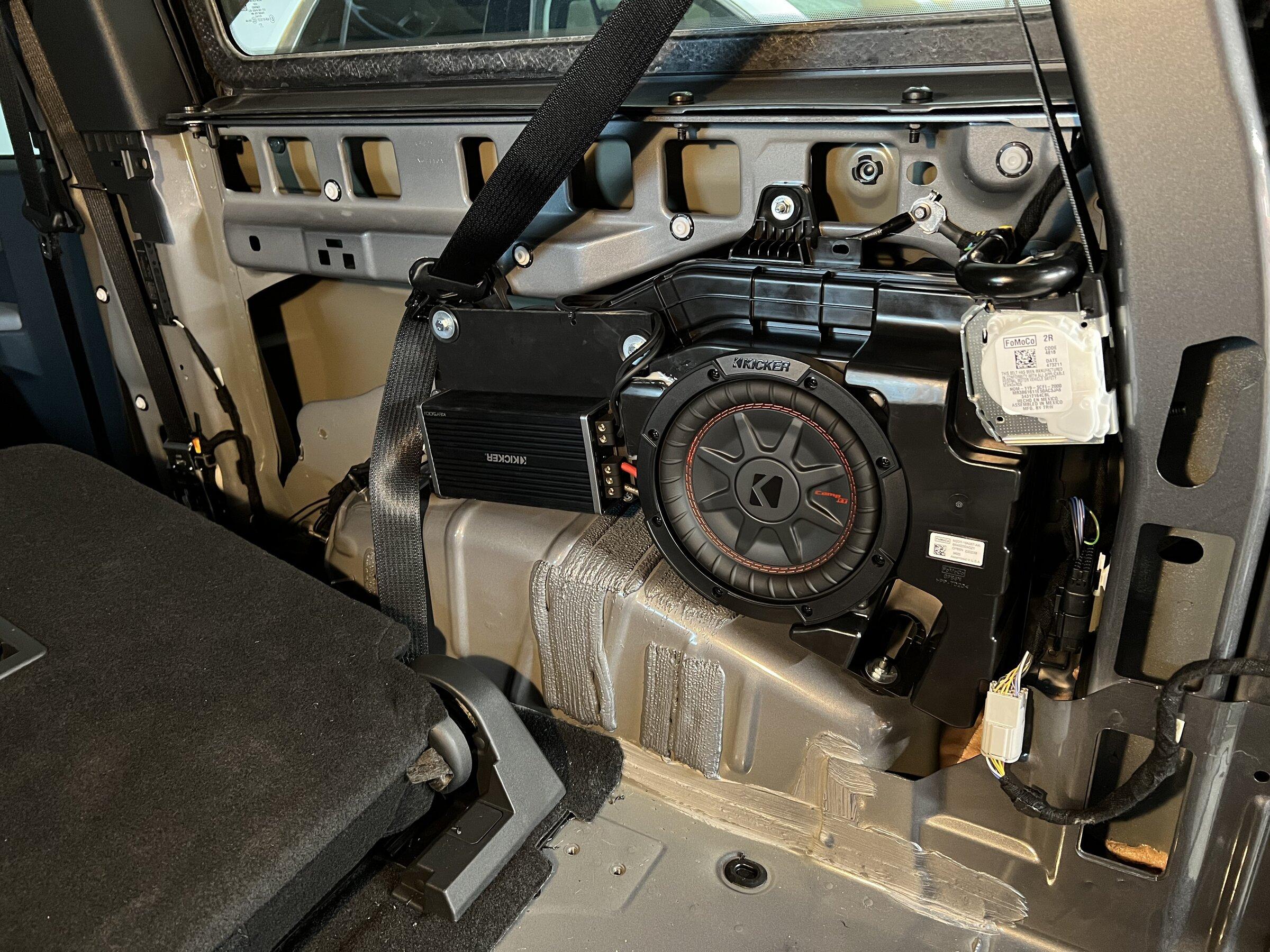 Ford Bronco B&O sub installed on Base Bronco ….sorta…. E012E358-257C-478F-B4EC-E063F949F45F