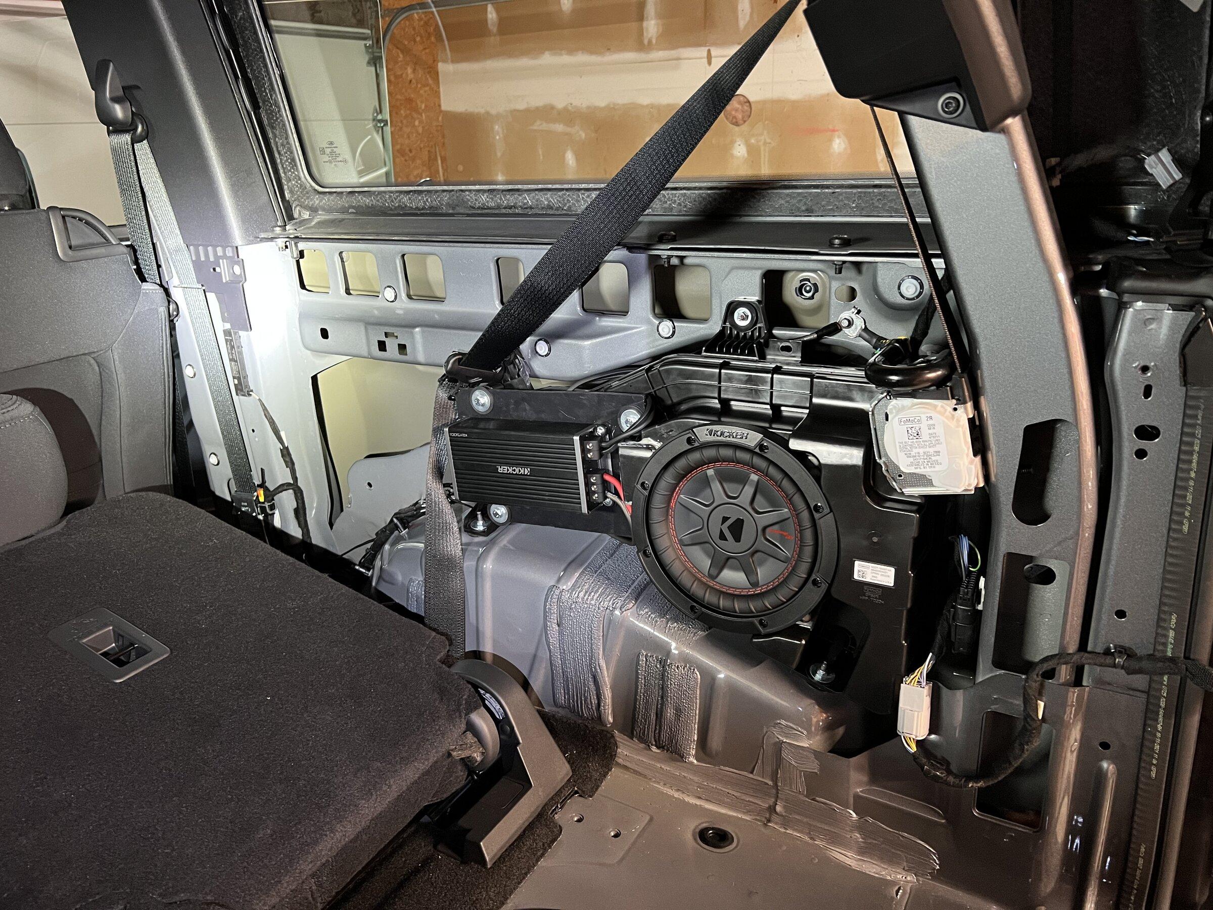 Ford Bronco B&O sub installed on Base Bronco ….sorta…. EB575AC1-D945-4461-9C38-03929CE9F6AD