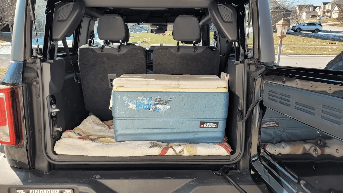 Ford Bronco Picture Request: Stroller in a 2 Door 1645295319536