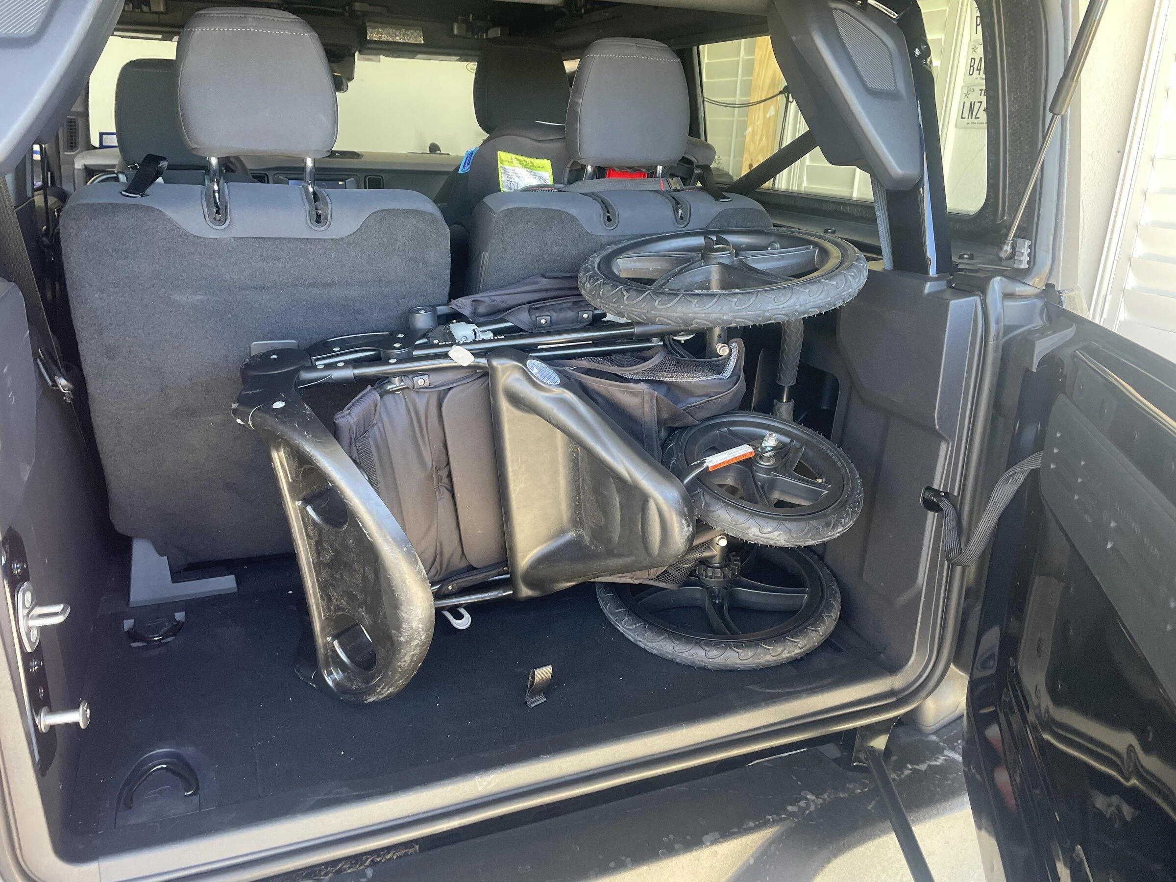 Ford Bronco Picture Request: Stroller in a 2 Door imag