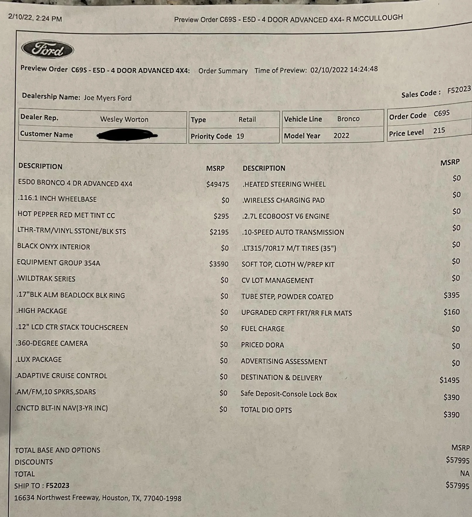 Ford Bronco February 2022 Orders! 914384F4-7AC5-4BD6-9D18-856E88923A36