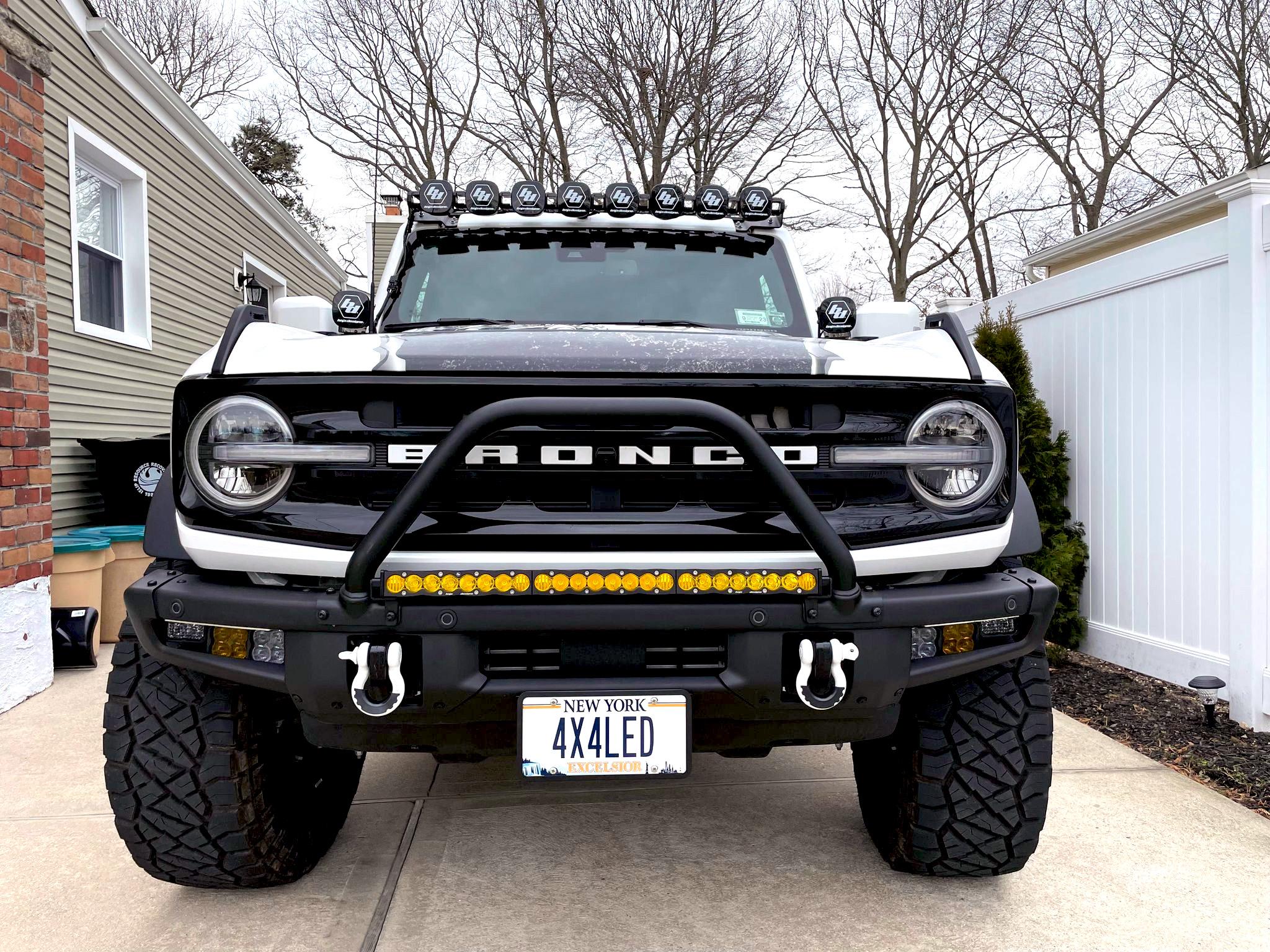 Ford Bronco Good Light Bar for HD Modular Front Bumper? Safari 4