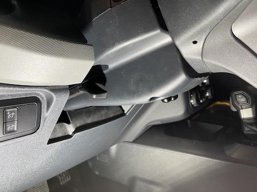 Ford Bronco Garage Door Opener Button Relocation IMG_0251
