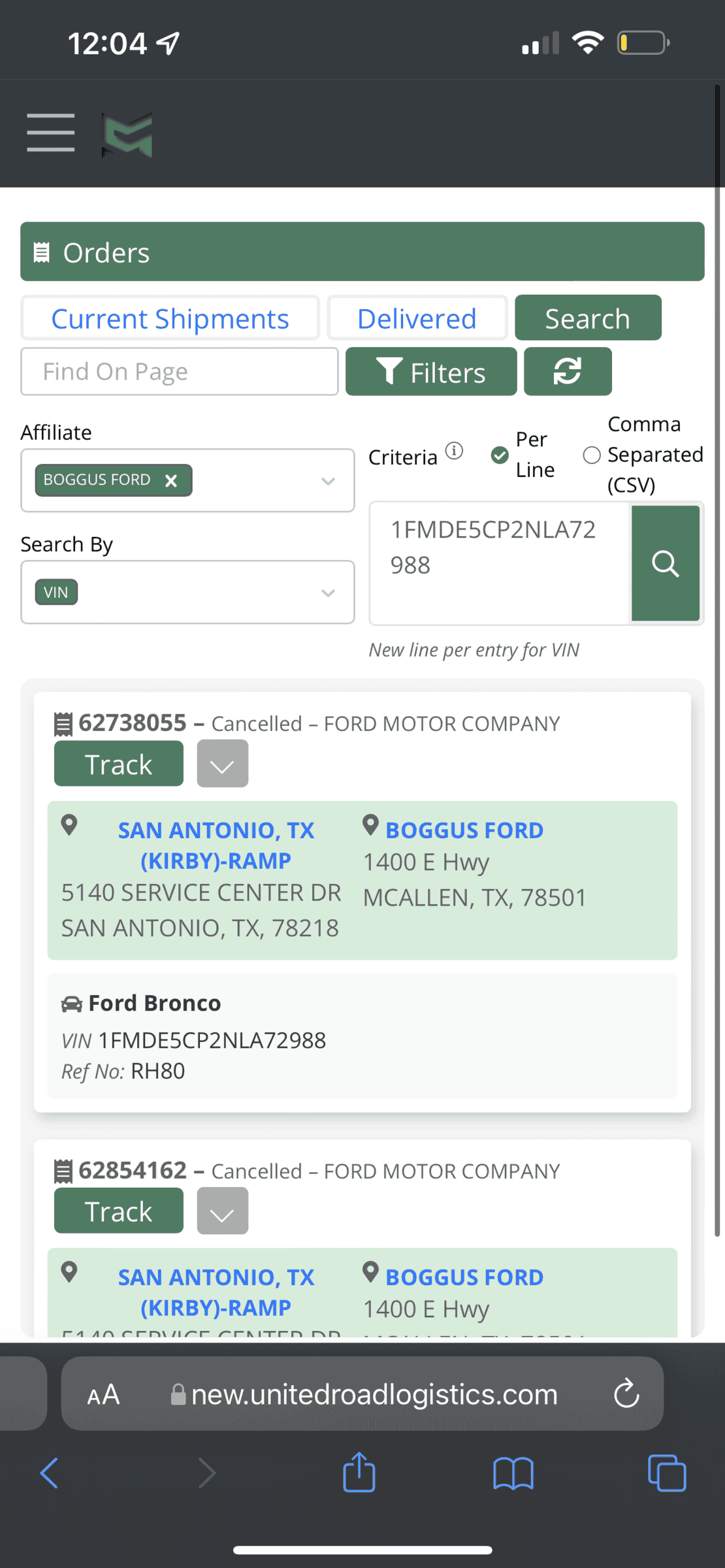 Ford Bronco United Road Logistics - FAQ 92267F4C-E713-4B68-BE81-2851153BD048