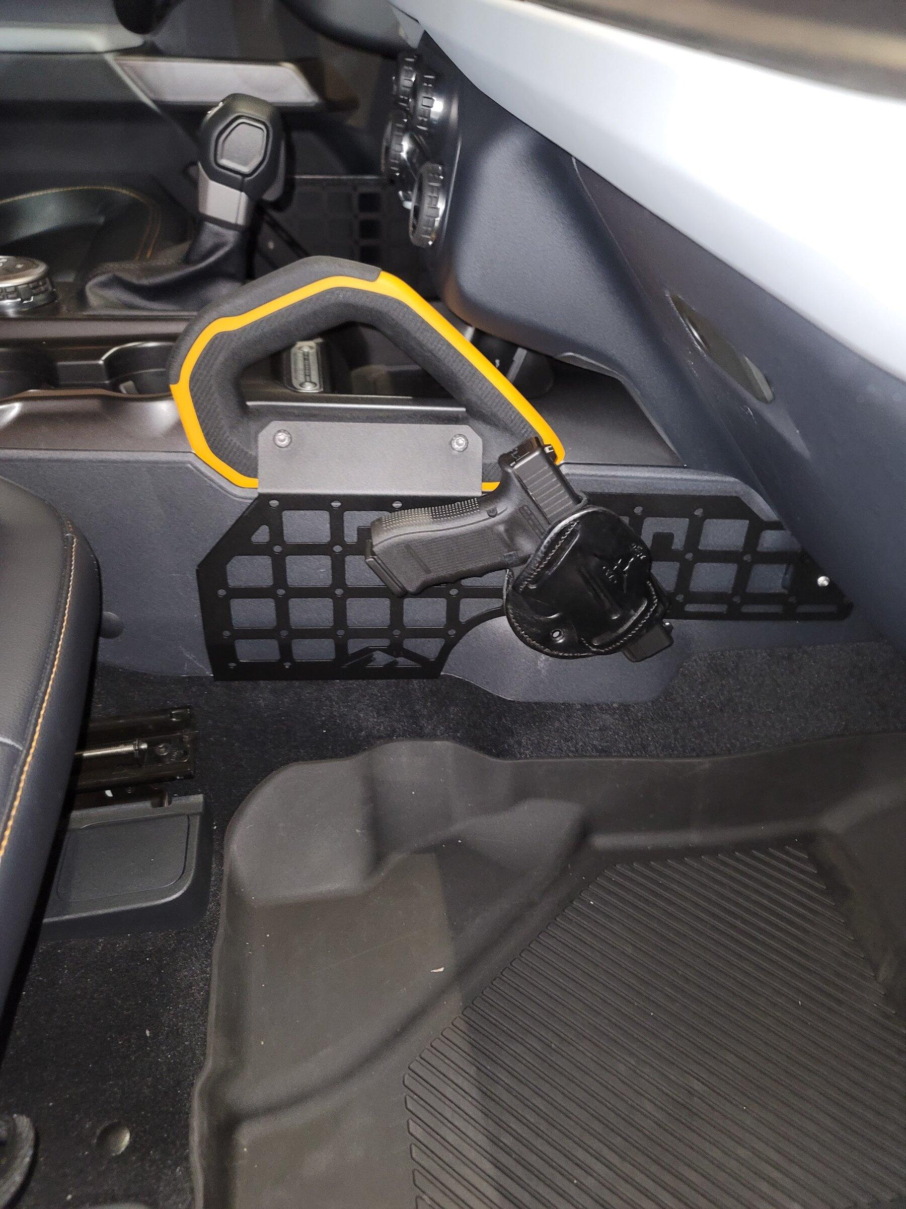 Ford Bronco Mountains2Metal front passenger side MOLLE panel 20220217_145356