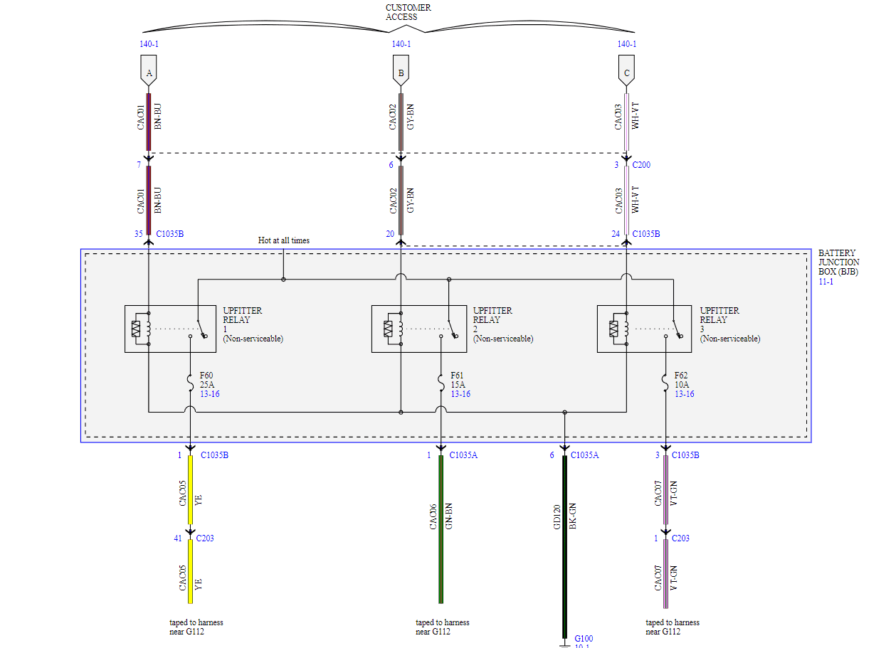 Ford Bronco Aux switch install question upfit2di