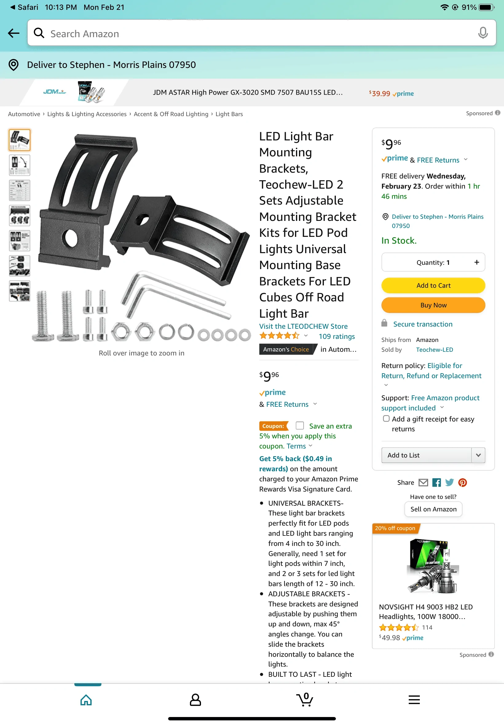 Ford Bronco Cheap 30" light bar installed 0E5E3687-F64E-4767-93C1-8D6A1A390EEE