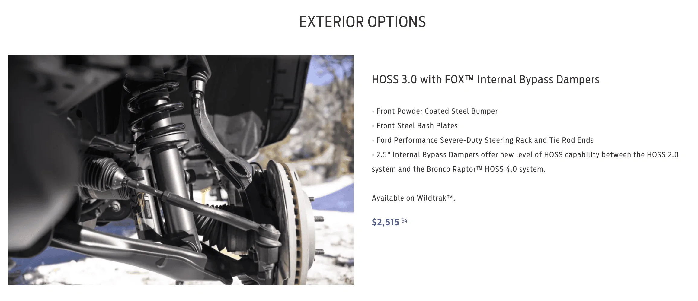 Ford Bronco New option! 2022 Wildtrak HOSS 3.0 with Fox Internal Bypass Screen Shot 2022-02-21 at 11.07.08 PM