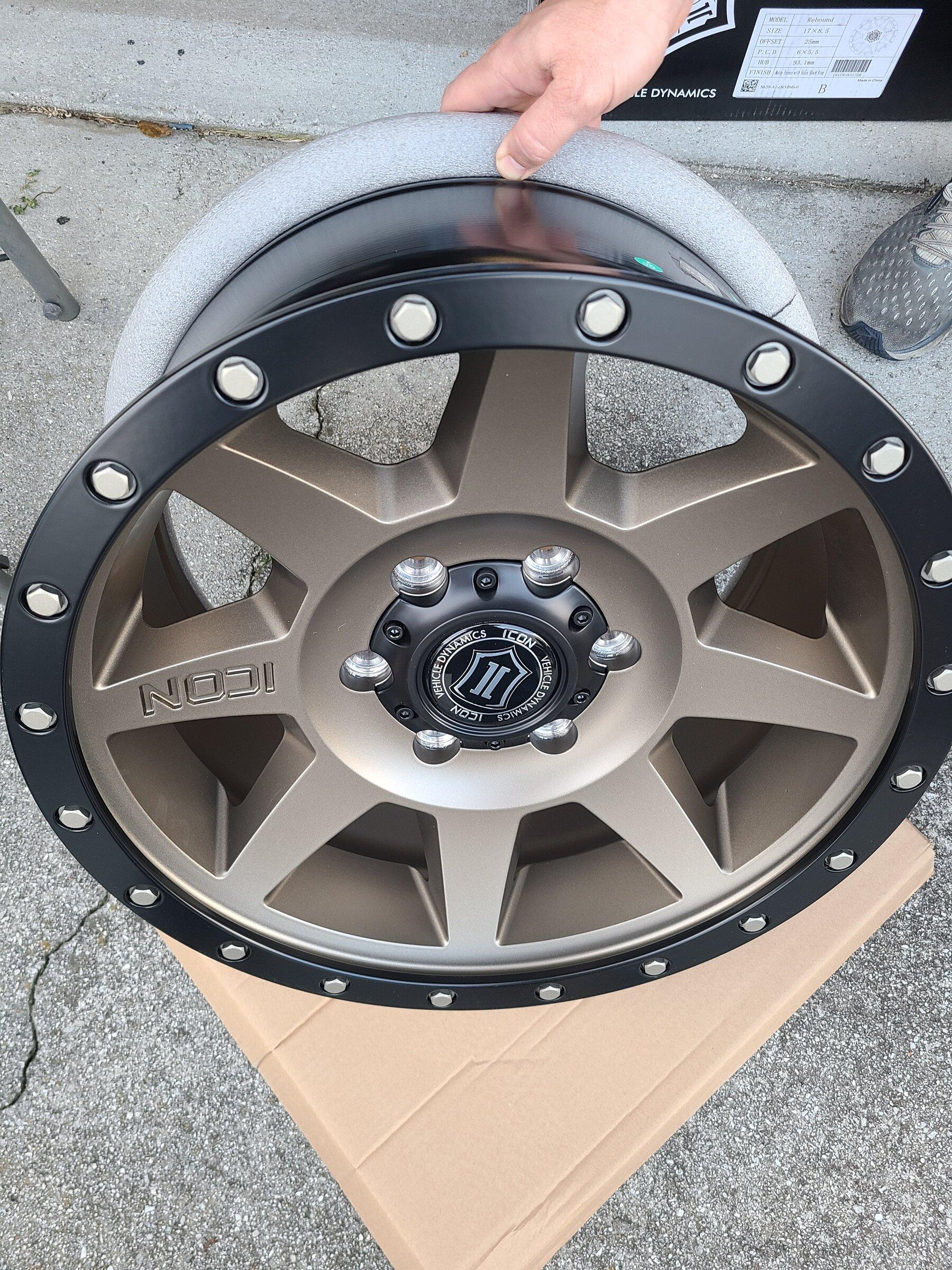 Ford Bronco ICON rims, SWEET 20220222_170718