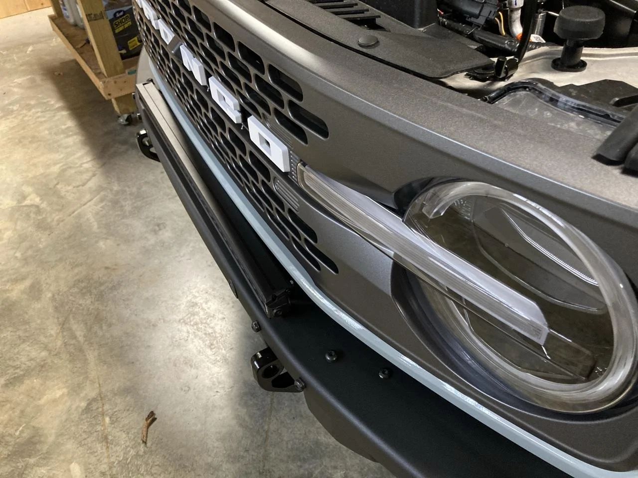 Ford Bronco Lasfit Light Bar Install on Modular Bumper A9D95210-BA12-4AE3-8F32-91693F442A77