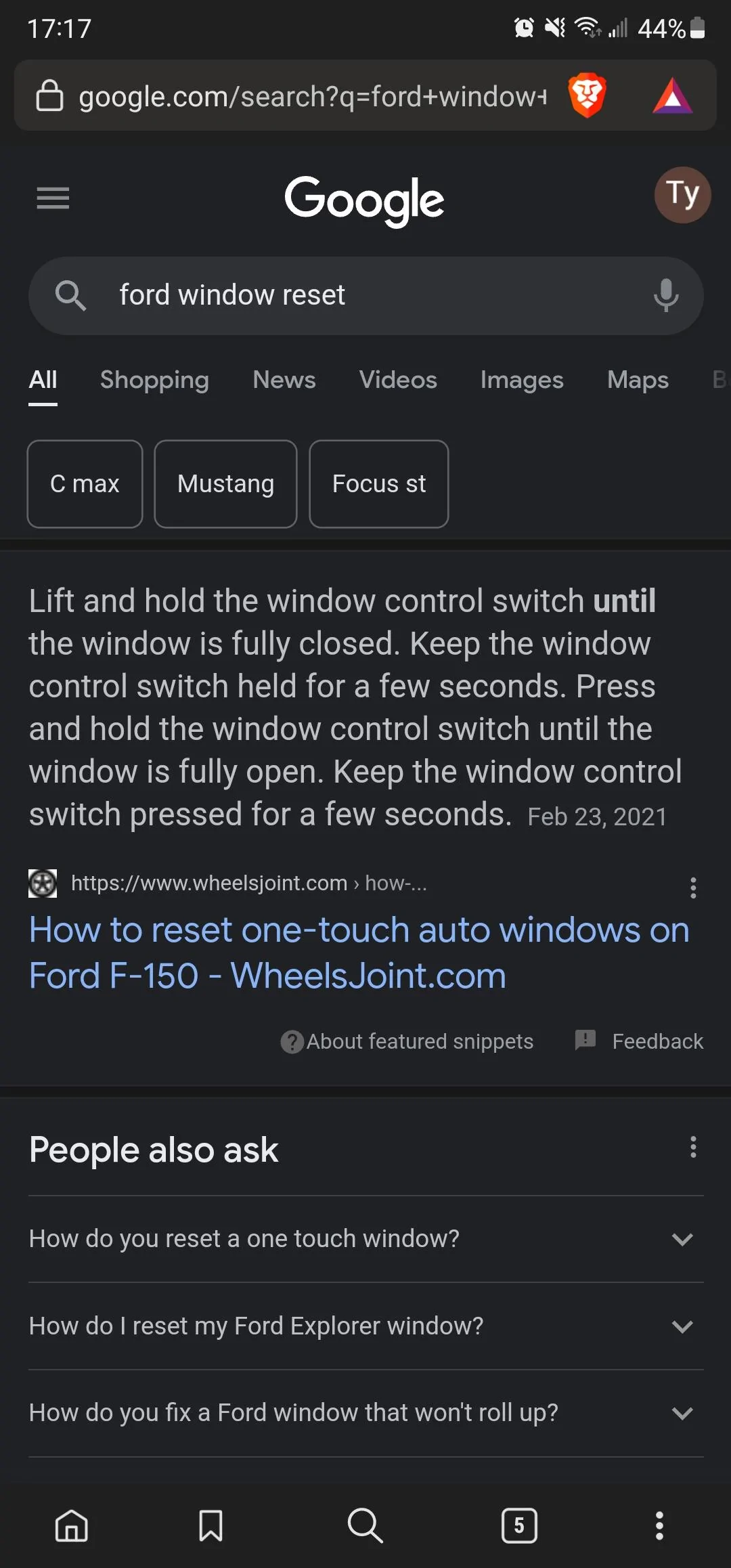 Ford Bronco Window issue Screenshot_20220222-171735_Brav
