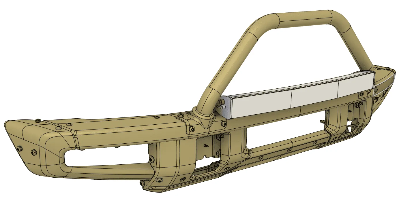 Ford Bronco Good Light Bar for HD Modular Front Bumper? 1645585653846