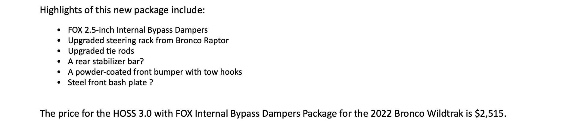 Ford Bronco 📄 New Bronco Orders Paused After March 7th, PPF Option Removed, HOSS 3.0 Package  [Updated With Official Memo Document] bronco dealer memo 1