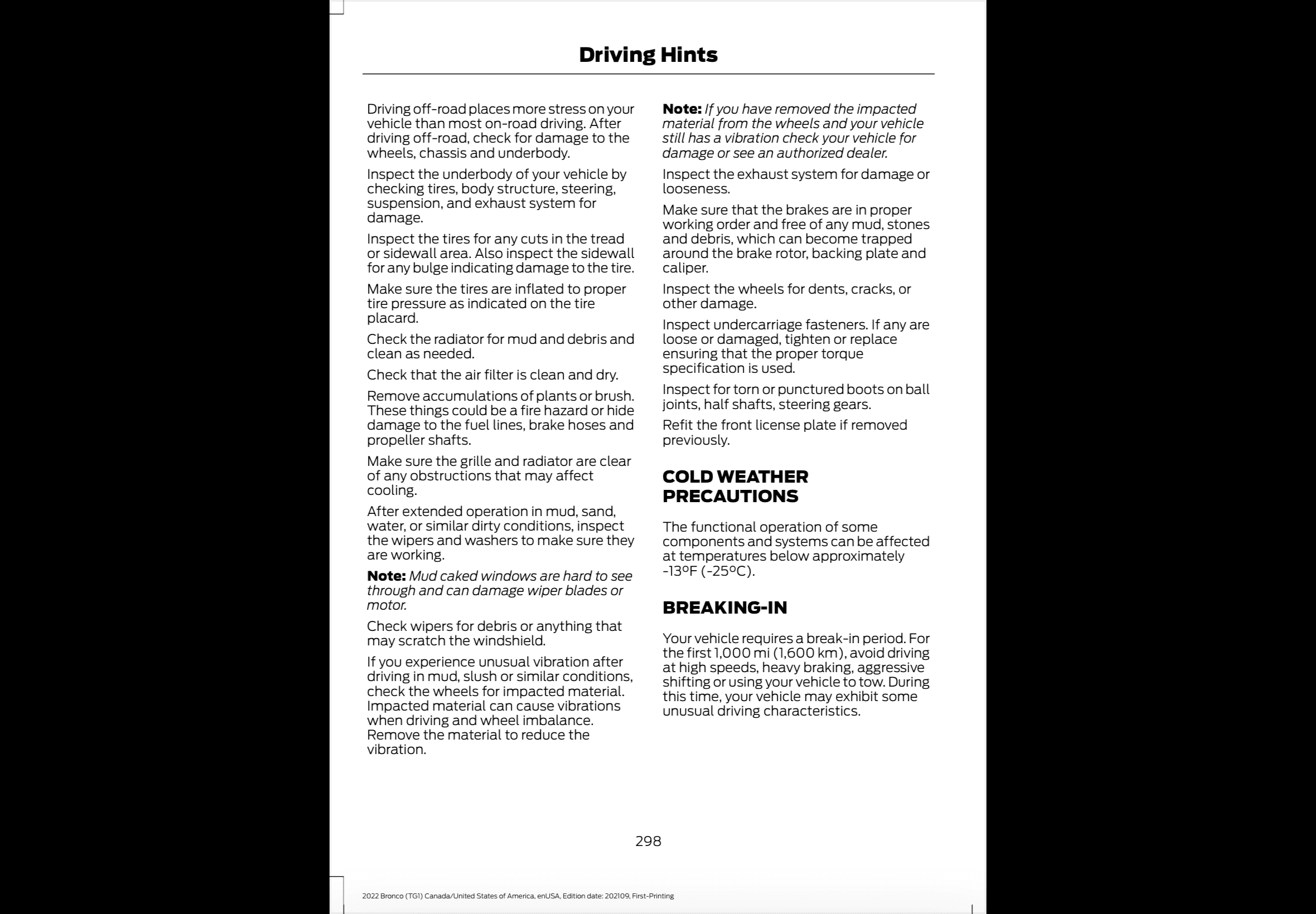Ford Bronco Break in period really needed?? 95B0A17D-AEC2-42B0-B62D-A24A10468149