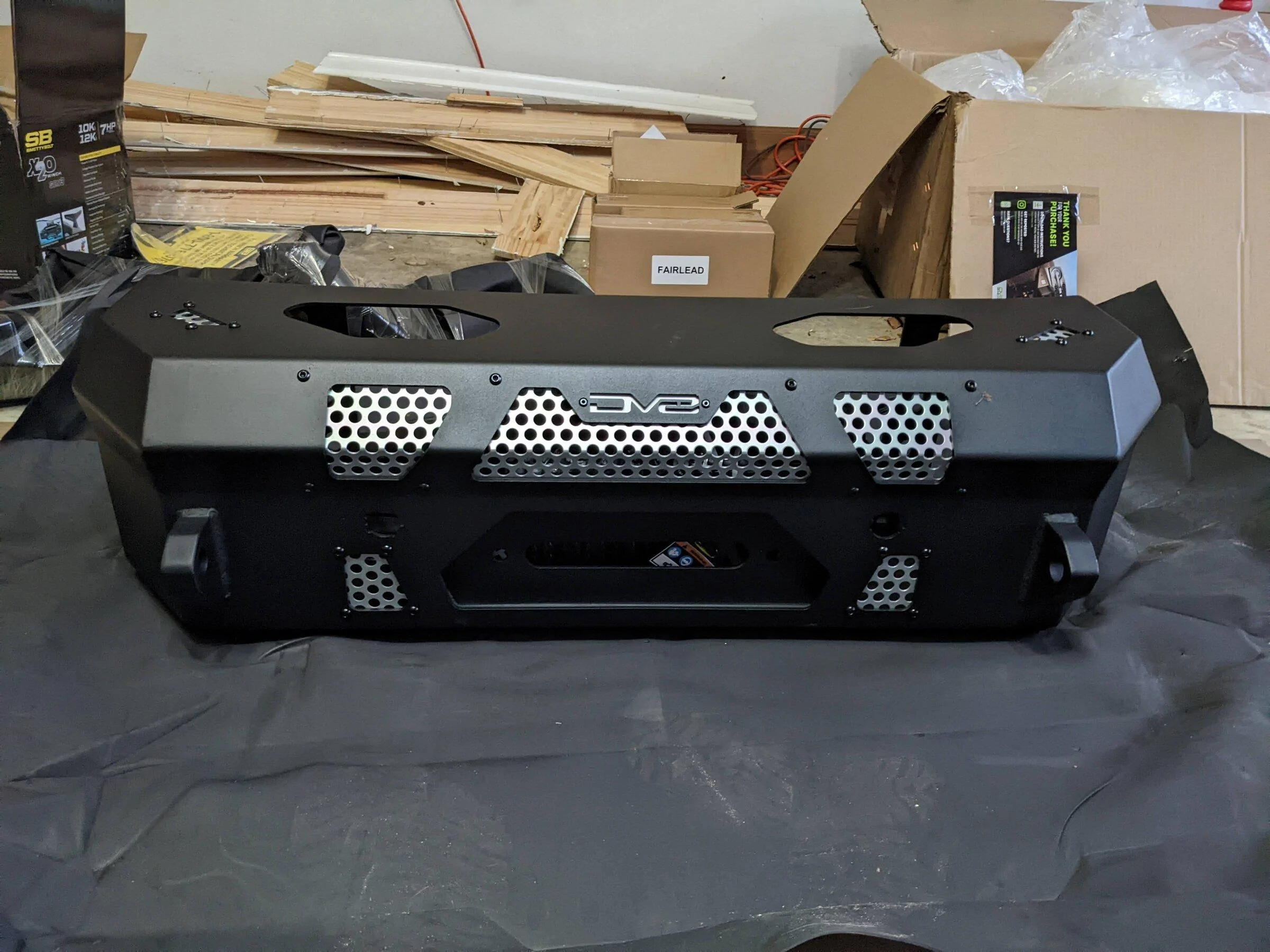 Ford Bronco DV8 MTO Front Bumper Installation, ACC Relocation, Parking Sensor Transfer, and Winch Mounting PXL_20220219_233356055.MP