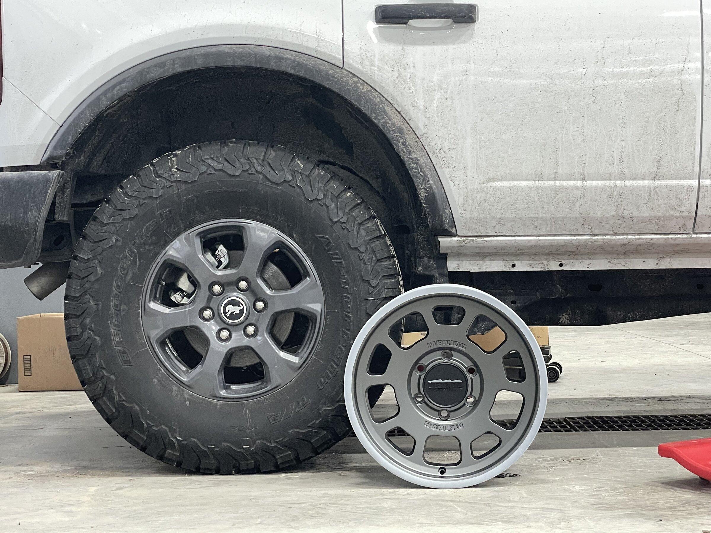 Ford Bronco Show us your installed wheel / tire upgrades here! (Pics) 4D04F7A2-FEFF-4867-94B3-B6F8E89FC281