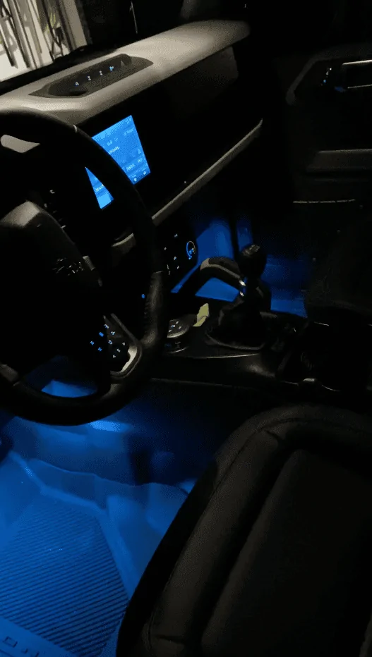 Ford Bronco Adding interior LED ambient lighting (now with working photos!) 1645740771319