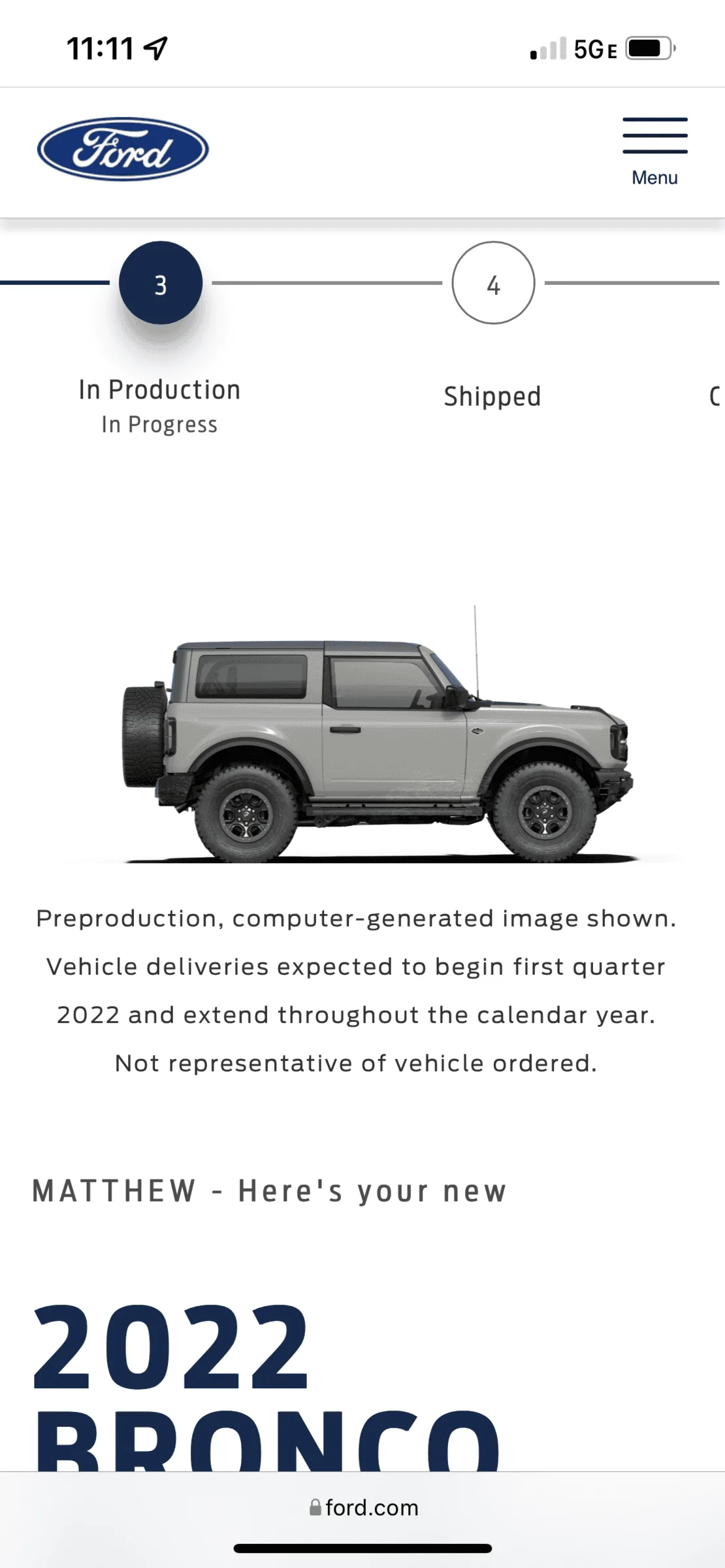Ford Bronco 🛠 3/14/22 Build Week Group AD223117-0446-4618-A6BB-5EED38DF9C87
