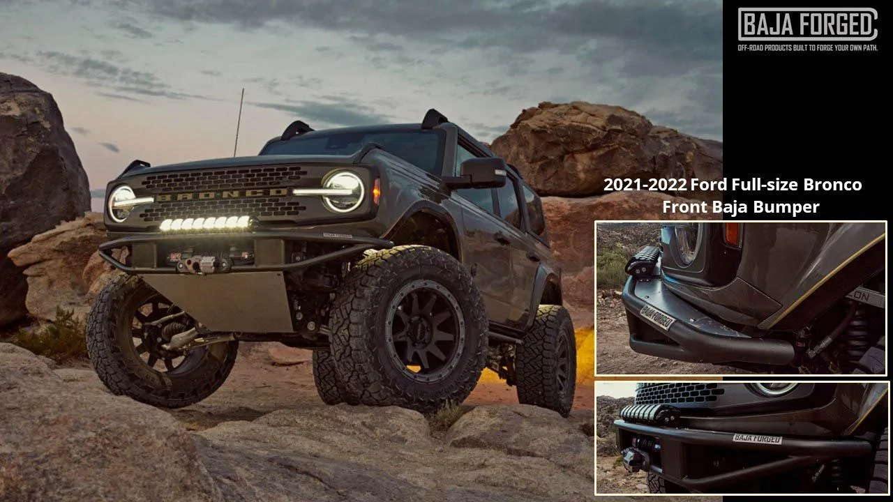 Ford Bronco BAJA FORGED Front Bumper now available for Pre-Order BF front bumper flier