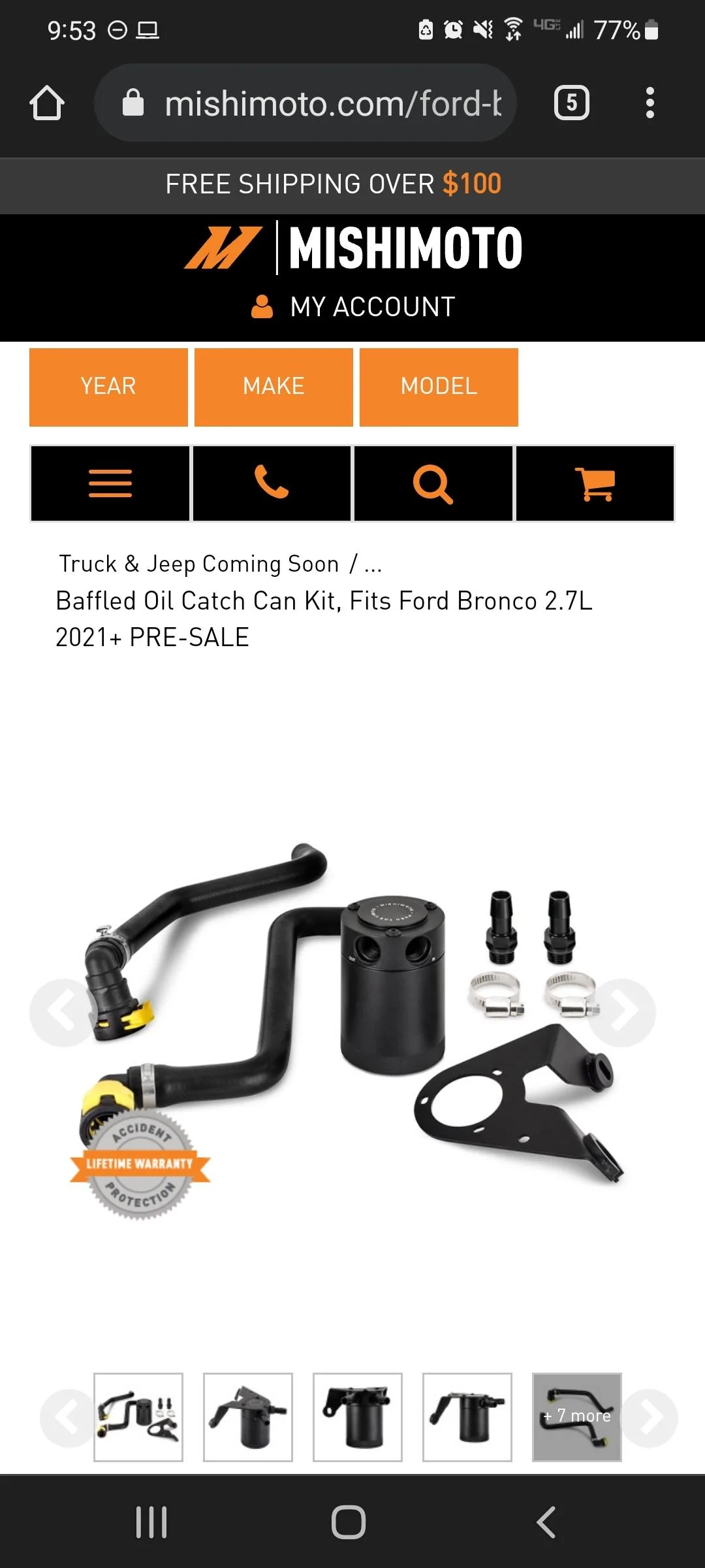 Ford Bronco Mishimoto catch can install with pics, tips and tricks Screenshot_20220226-095347_Chrom