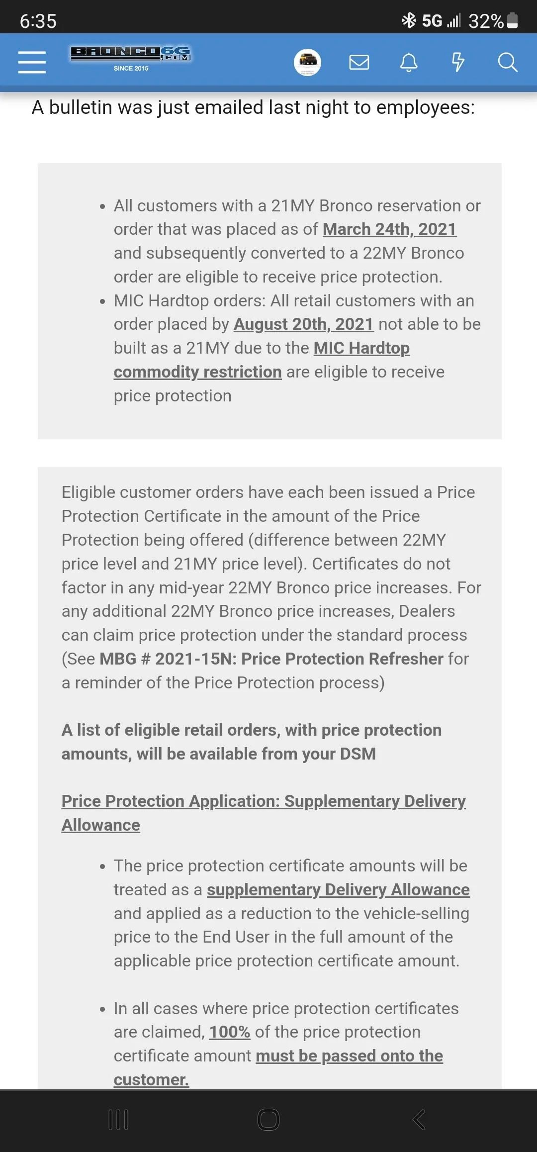Ford Bronco Bronco price increased again! Screenshot_20220226-183501_Chrom