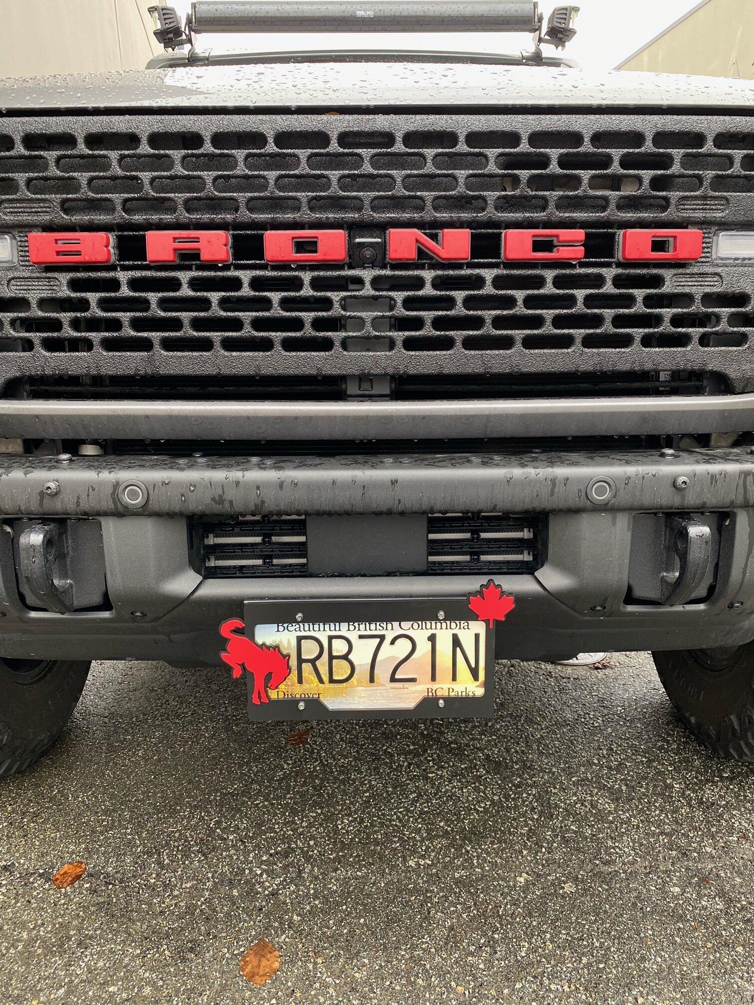 Ford Bronco New Plate Frames made..... image2 (11)