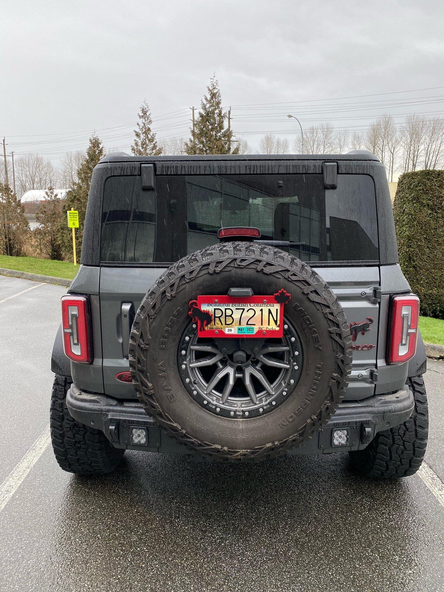 Ford Bronco New Plate Frames made..... image0 (22)
