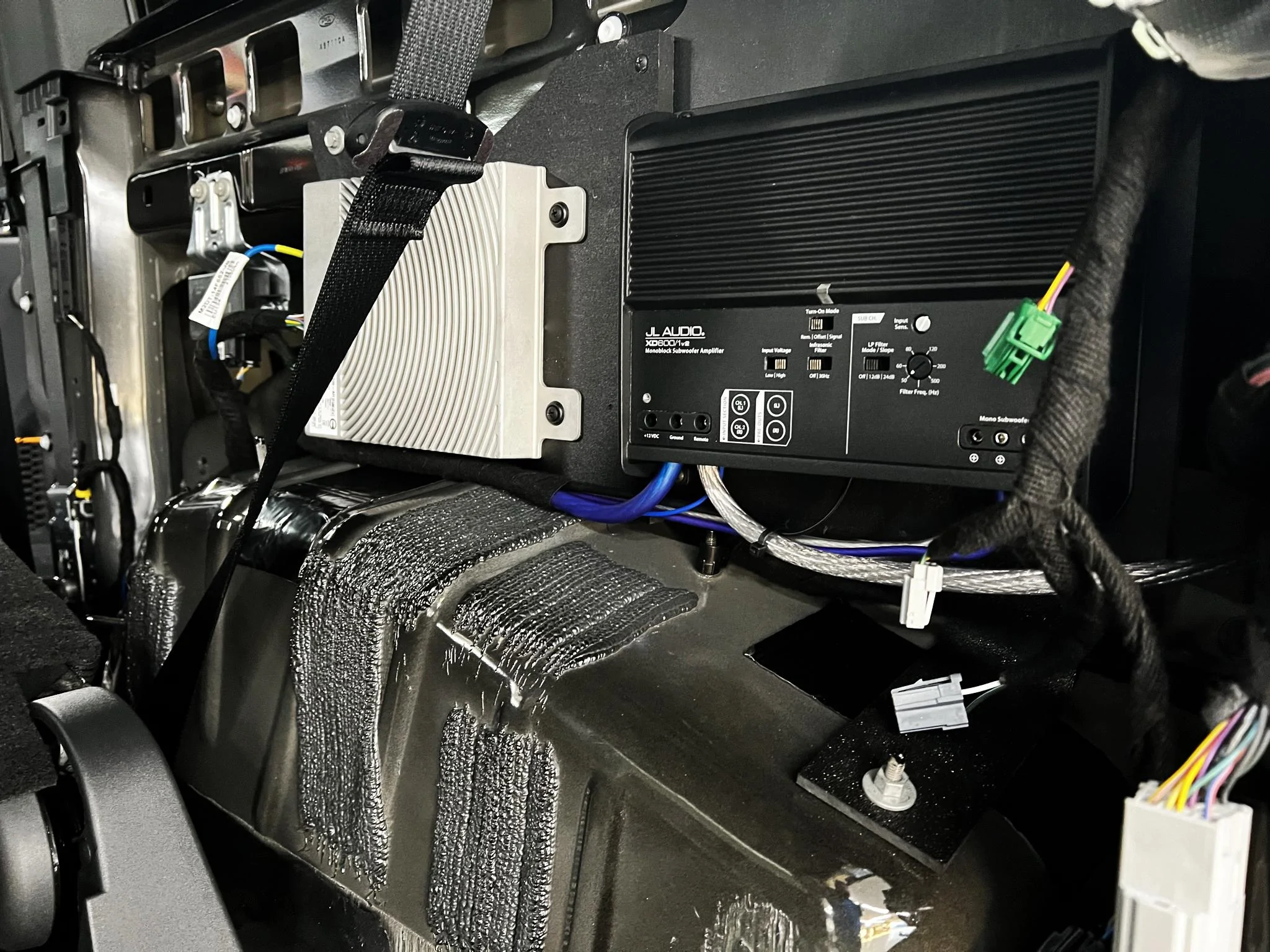 Ford Bronco XPEL Stealth Shadow Black 2DR Badlands with JL Audio Sub Install CRW6aos