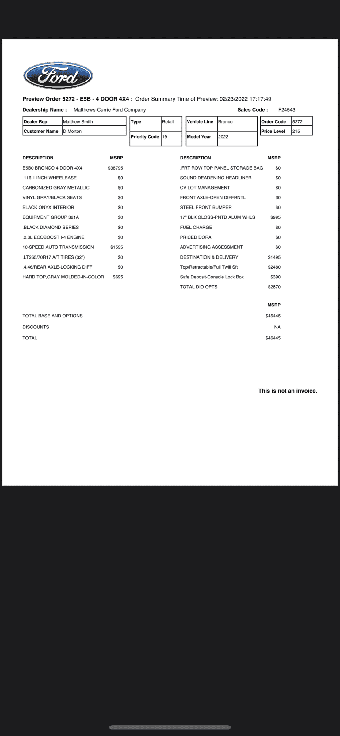 Ford Bronco Am I reading my order correctly? 833A3AD1-88EC-494F-843B-FD838CD42DAC