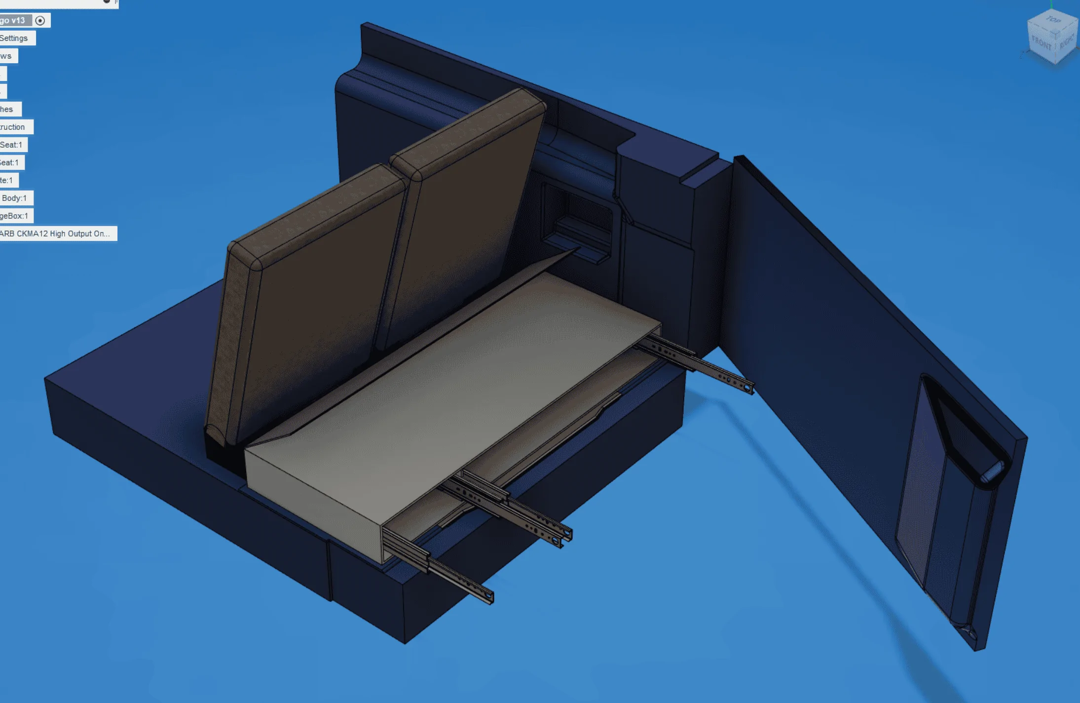 Ford Bronco Product idea for 2 doors - storage solution like the cargo drawer imag