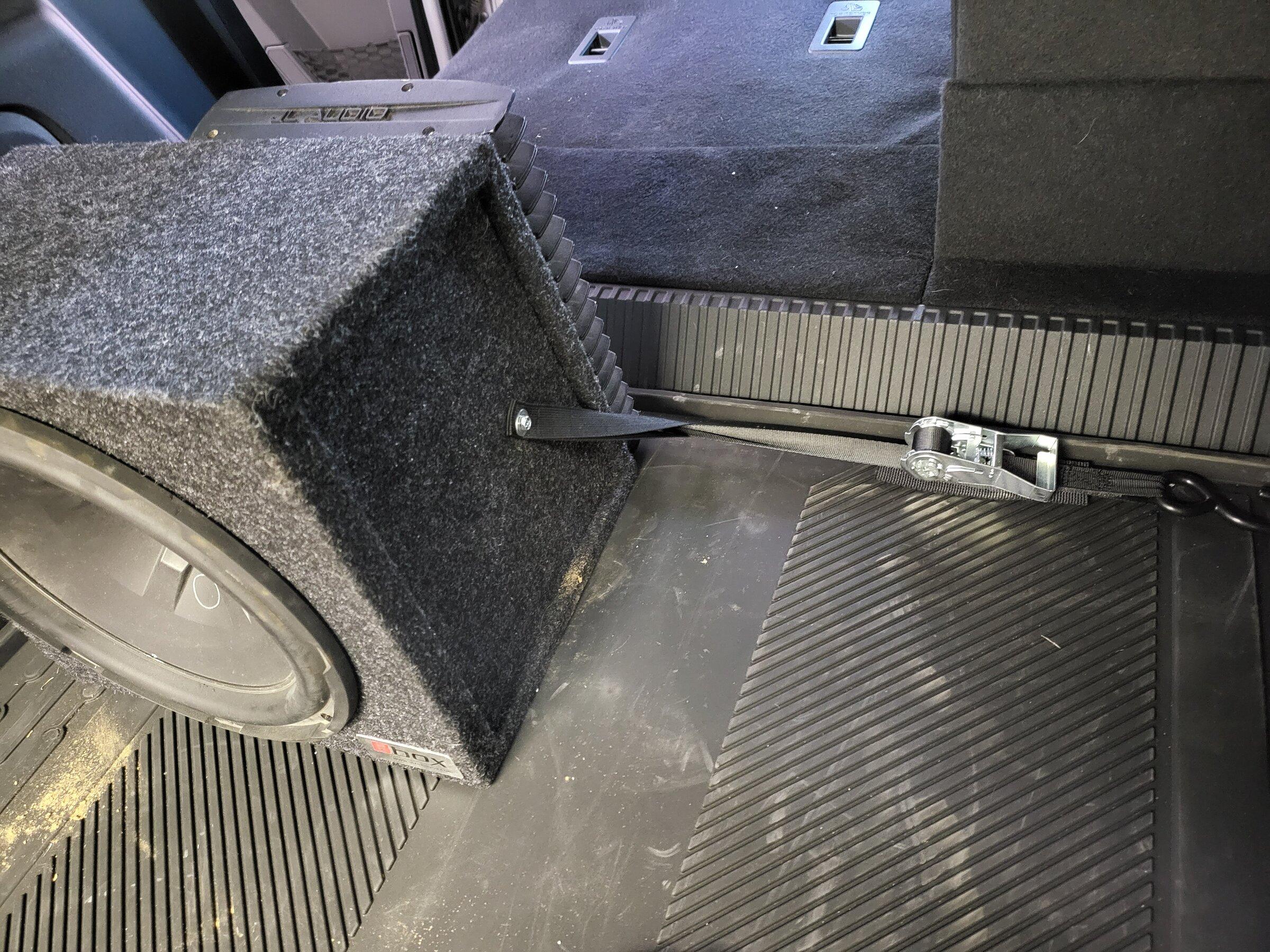 Ford Bronco Sub and Amp Install - Easily removable for topless driving 20220301_134253