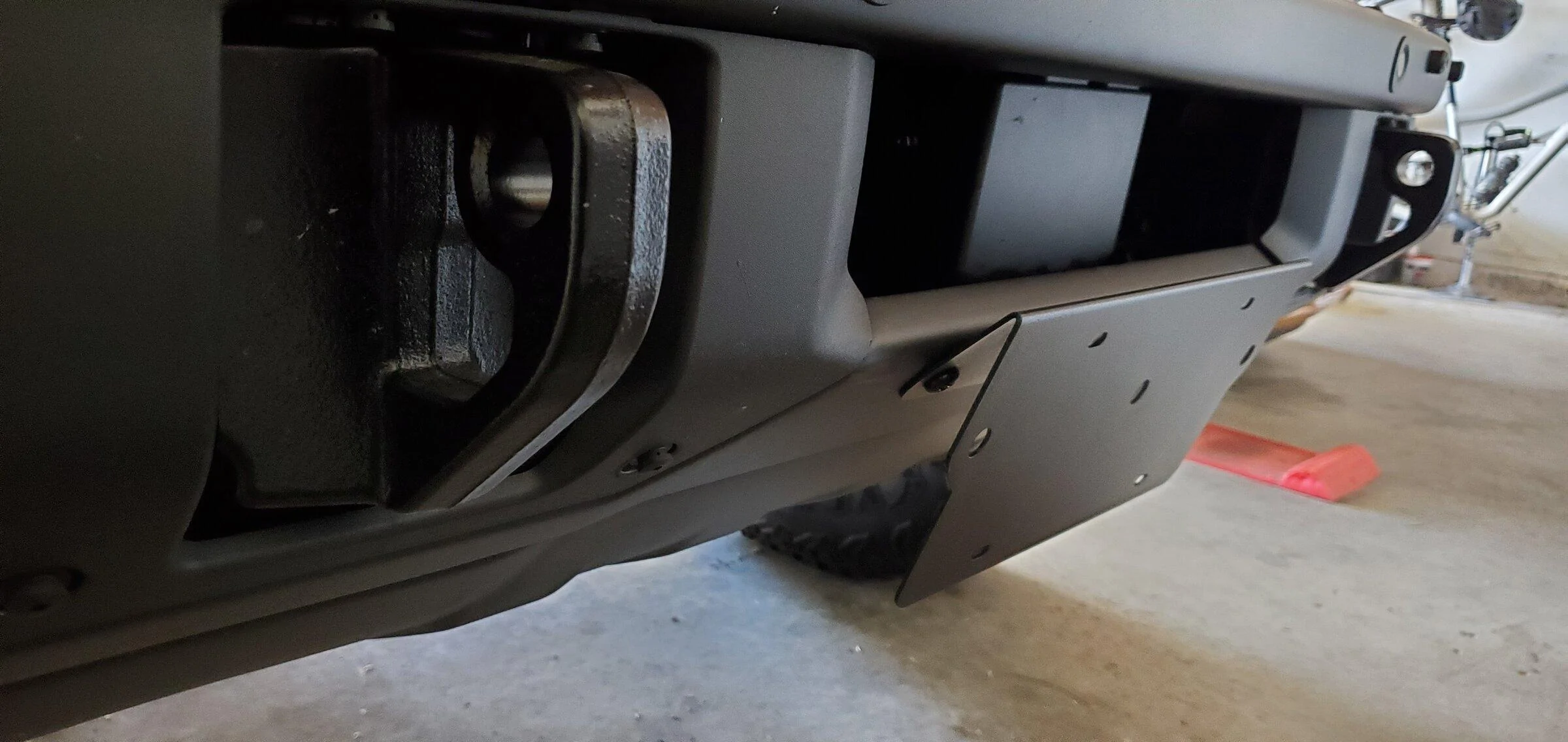 Ford Bronco Stupid Front License Plate Bracket Delete 20220302_120953