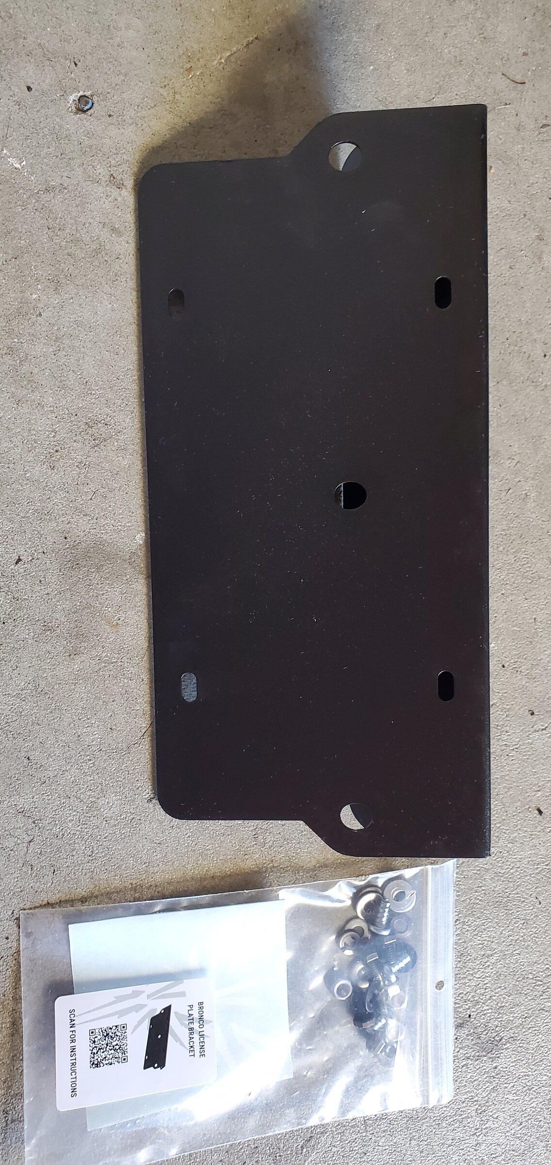 Ford Bronco Stupid Front License Plate Bracket Delete 20220302_114742