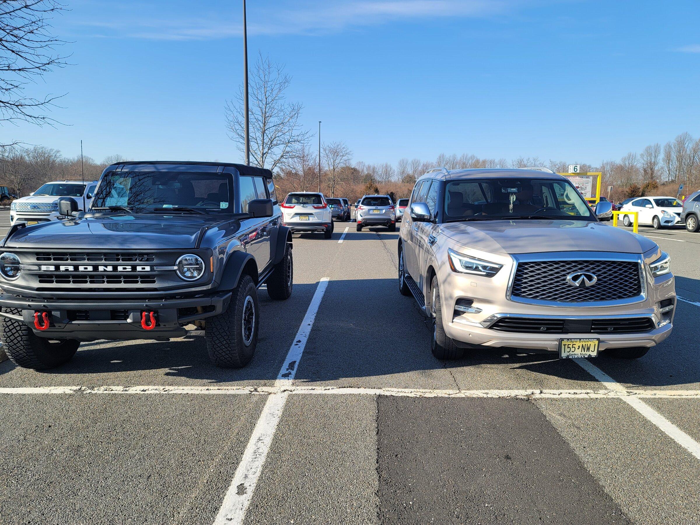 Ford Bronco Impressed with a size comparison...no,  not that comparison 20220302_152605