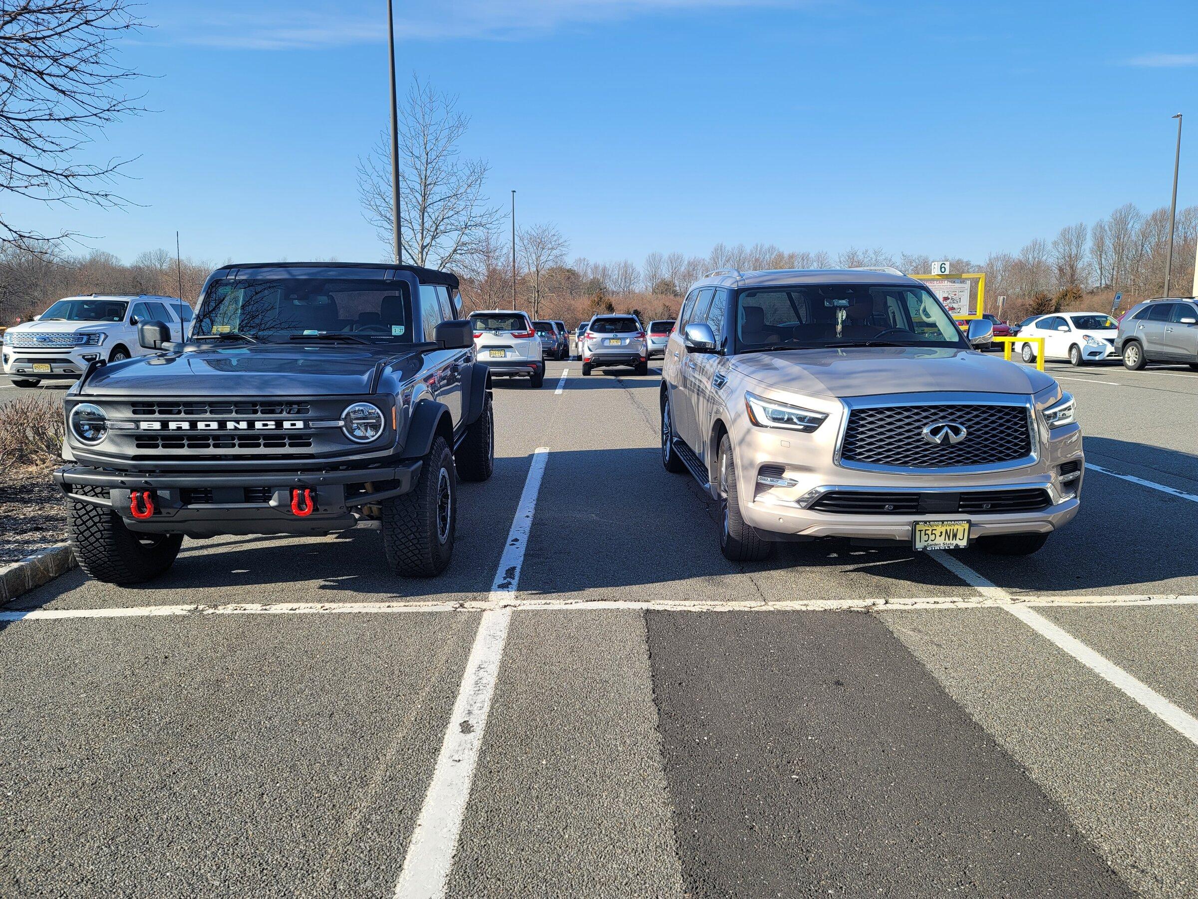 Ford Bronco Impressed with a size comparison...no,  not that comparison 20220302_152610