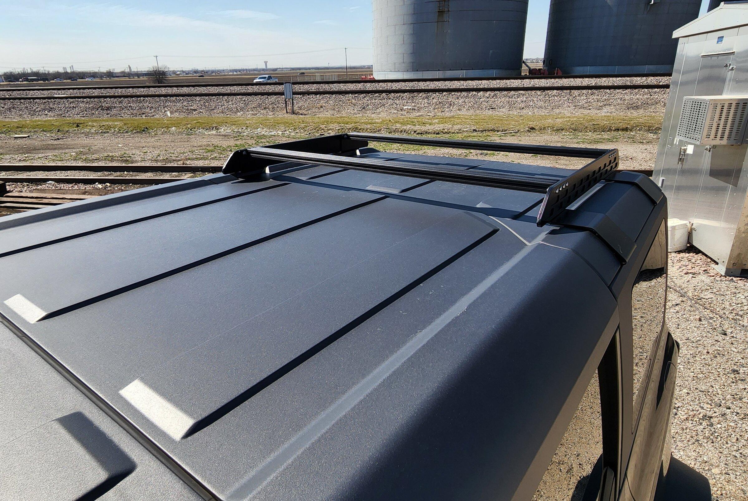 Ford Bronco Badass Tents Rear Half Roof Rack installed on 4-Door Bronco MIC Top 20220302_140810