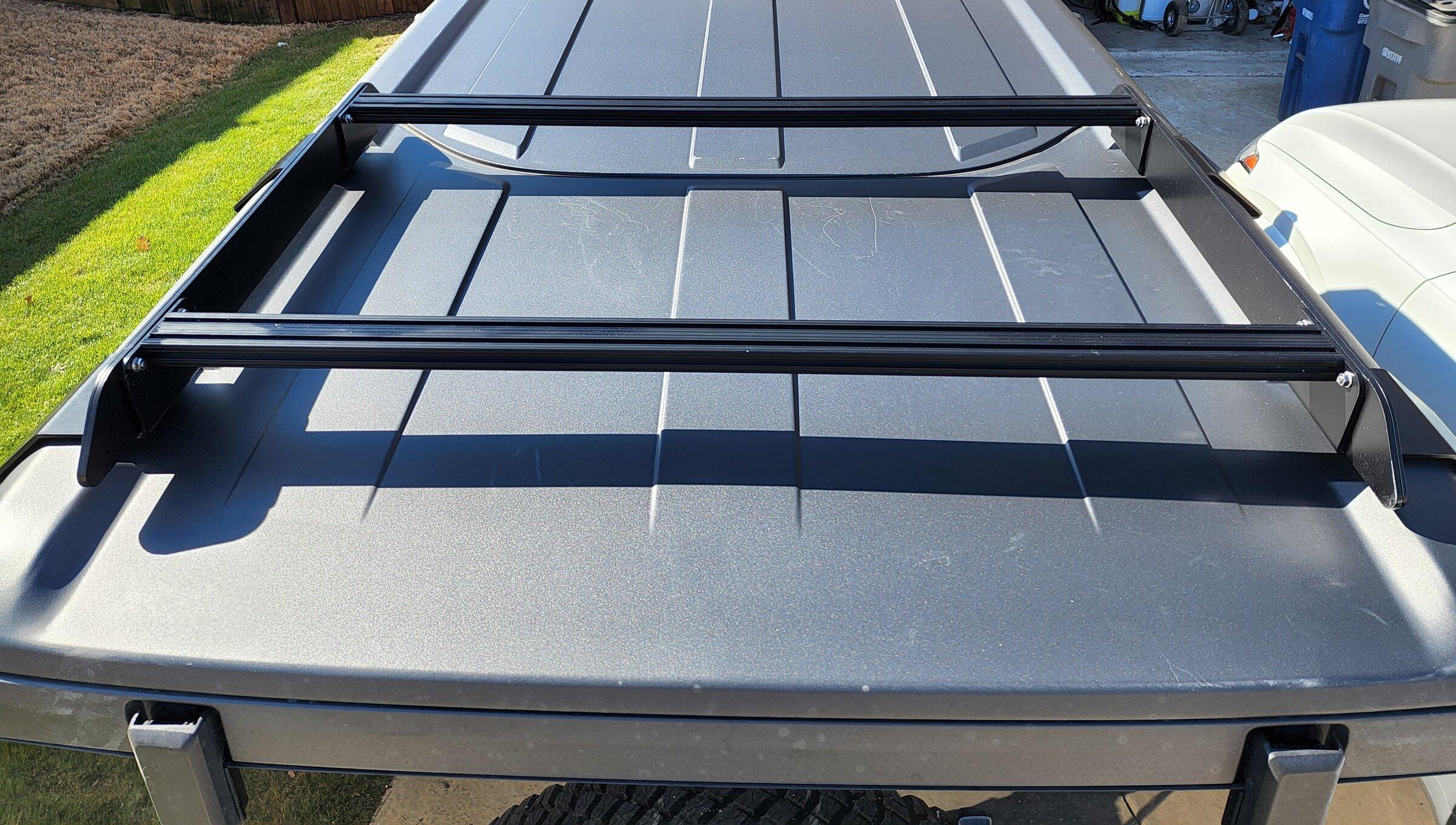 Ford Bronco Badass Tents Rear Half Roof Rack installed on 4-Door Bronco MIC Top 20220302_101147