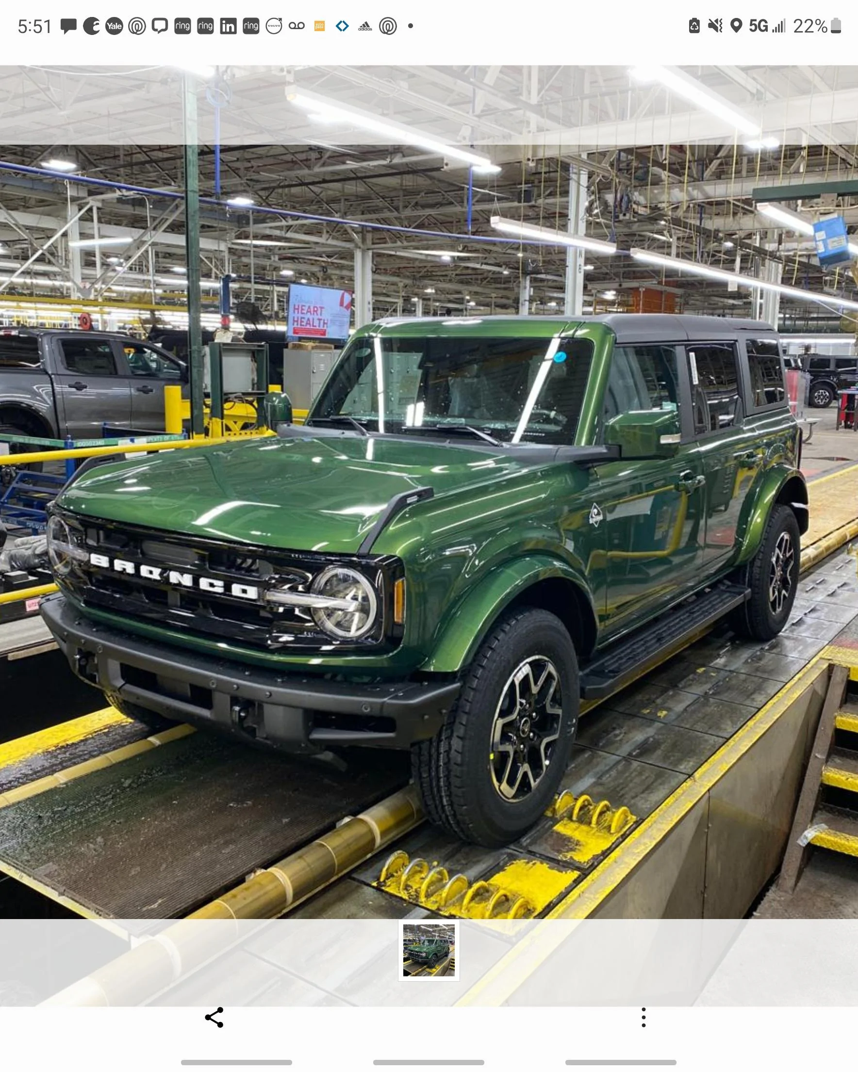 Ford Bronco New email from Ford with status Screenshot_20220302-175138_Gallery
