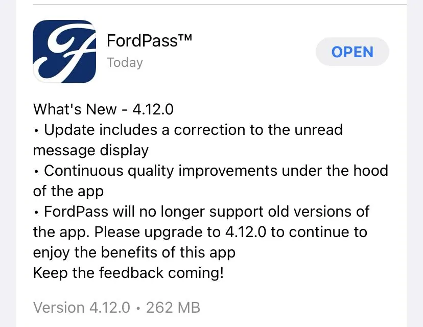 Ford Bronco FordPass Update Problems 84947D7B-A3F5-4851-A774-A65D3094EFE4