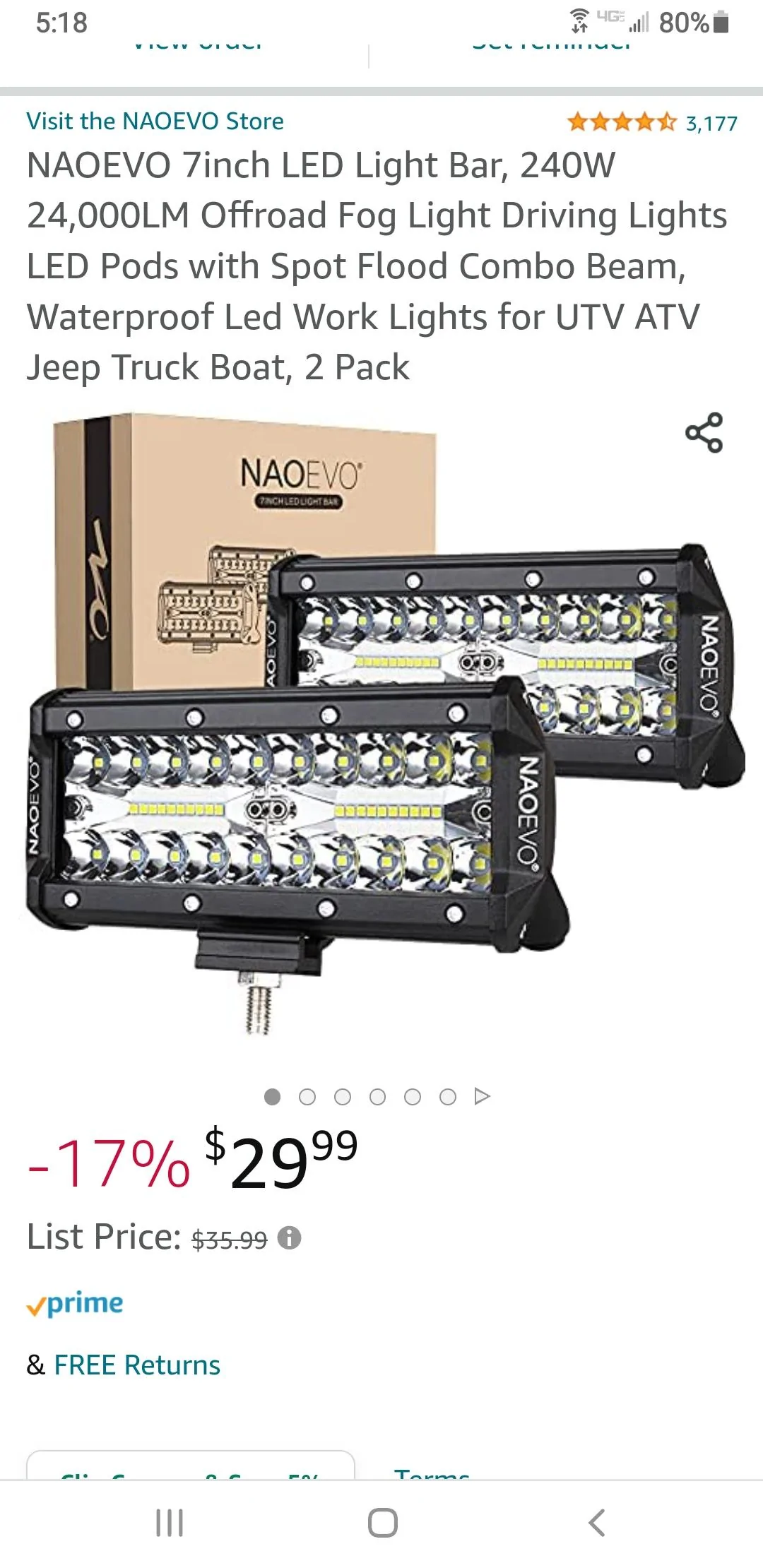Ford Bronco Budget minded ditch lights Screenshot_20220303-171845_Chrom