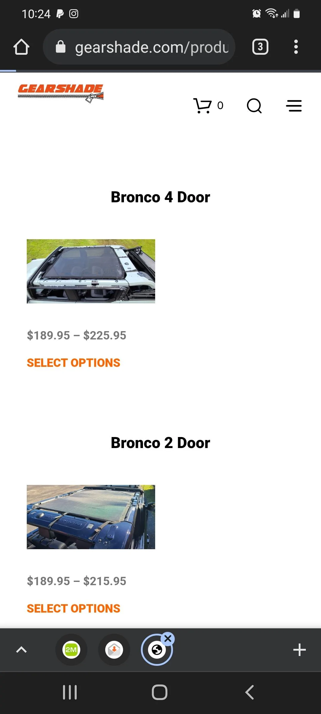 Ford Bronco GearShade Mesh Top HARDTOP VERSION! Screenshot_20220304-102449_Chrom