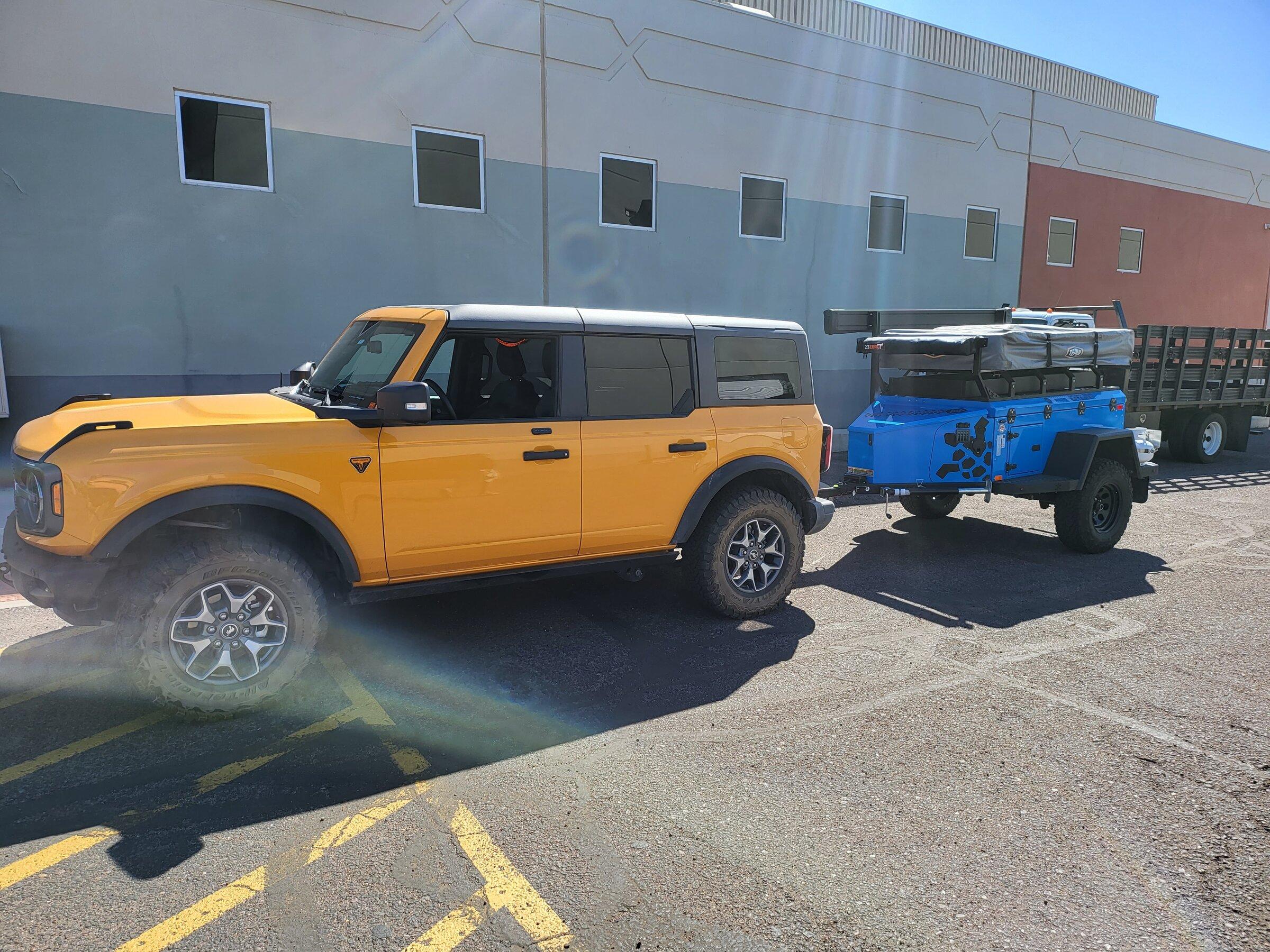 Ford Bronco New Toy to Haul and Successful 7-pin Trailer Connector Solution 20220304_105557