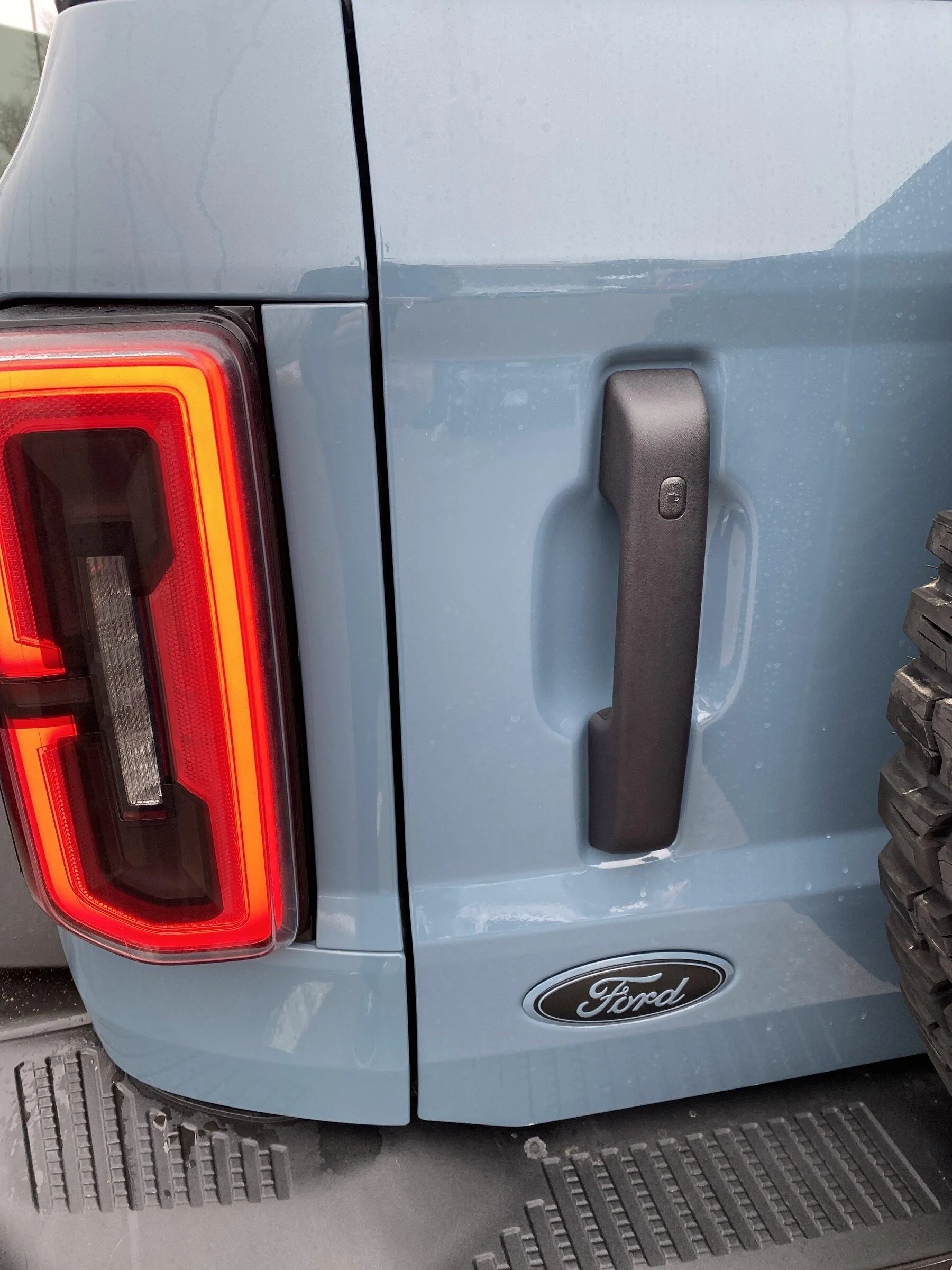 Ford Bronco Removing Ford emblem imag