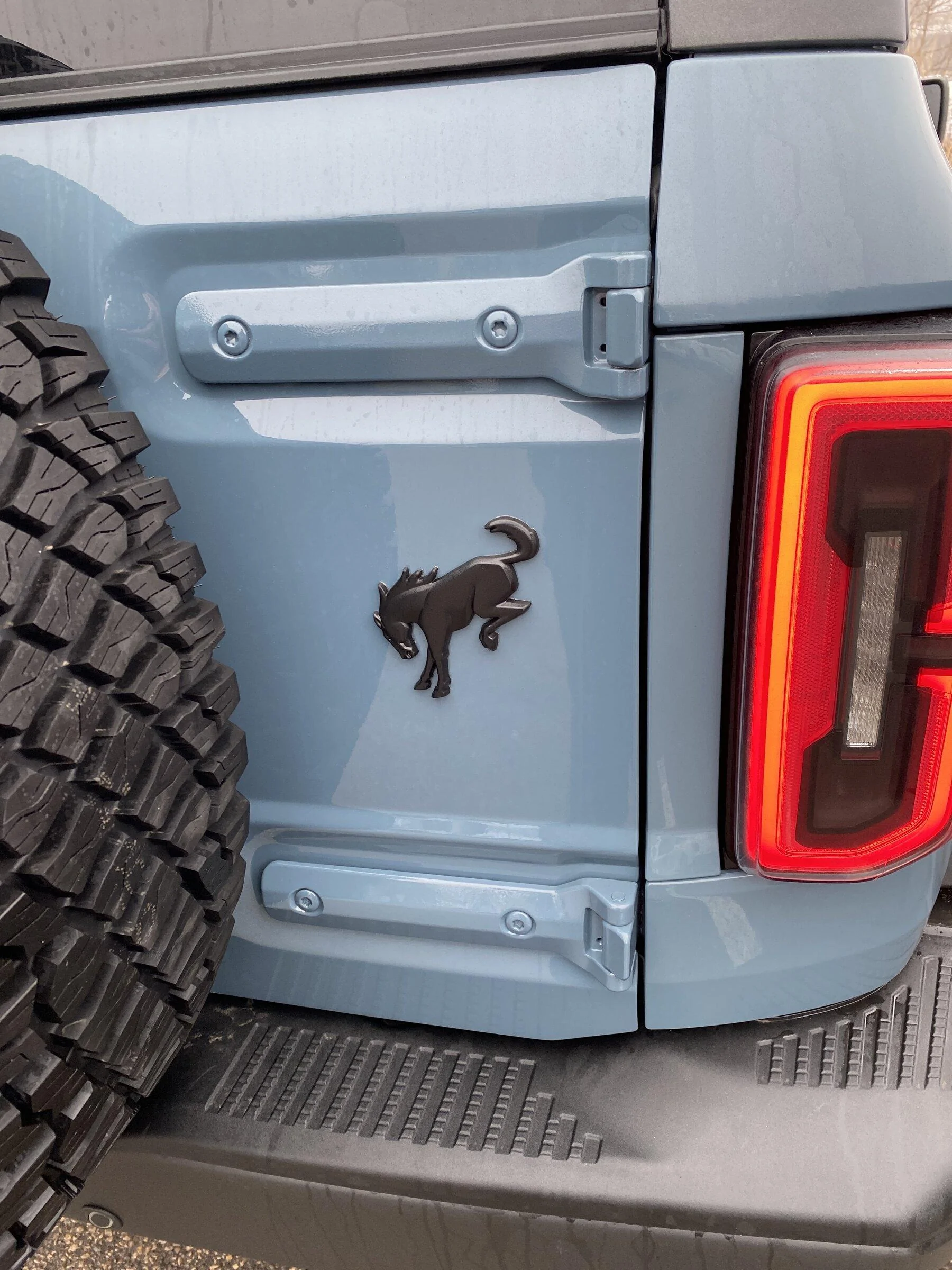 Ford Bronco Removing Ford emblem imag