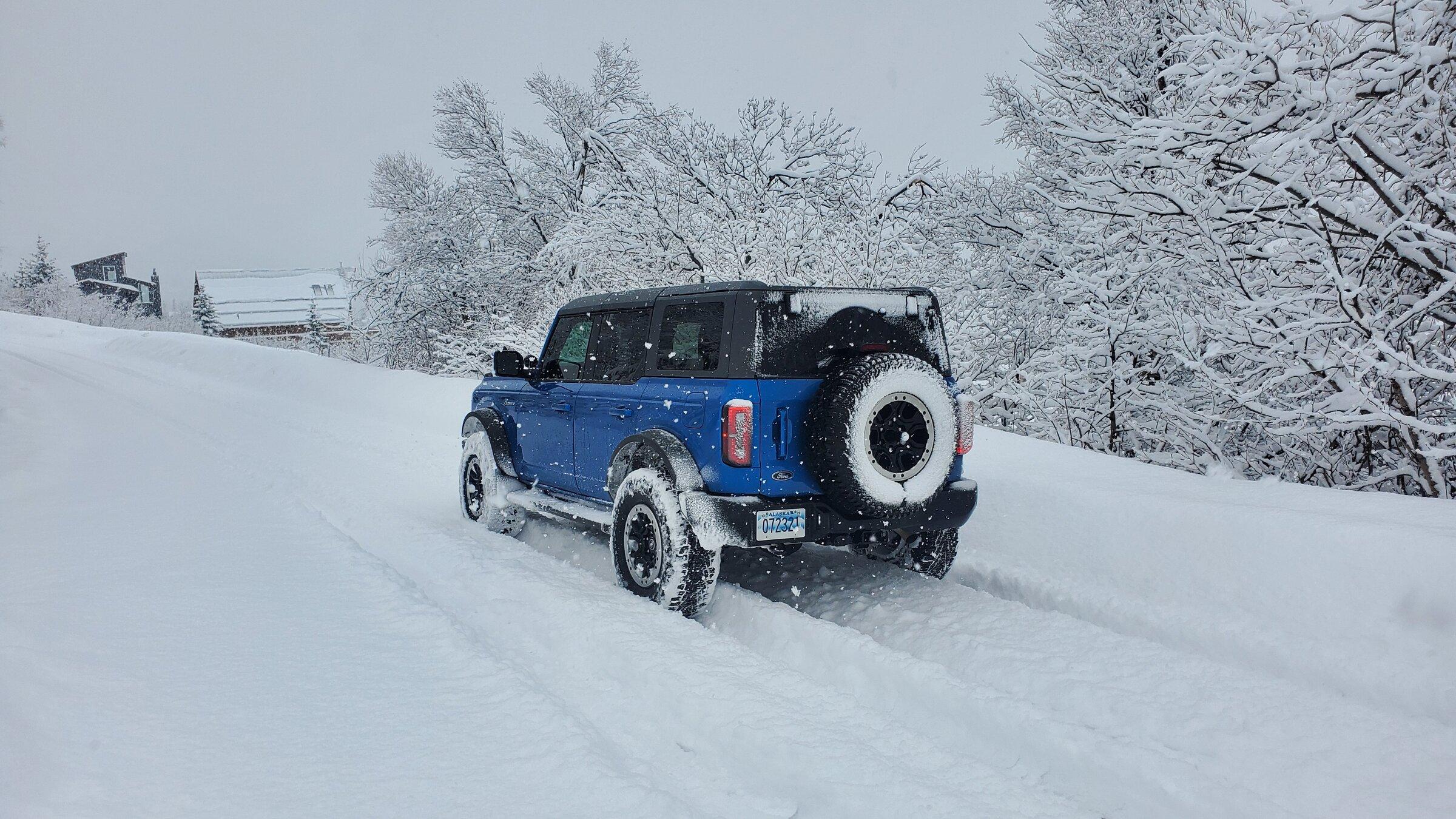 Ford Bronco Big March Snow, Bronco Fun!! 20220305_154133