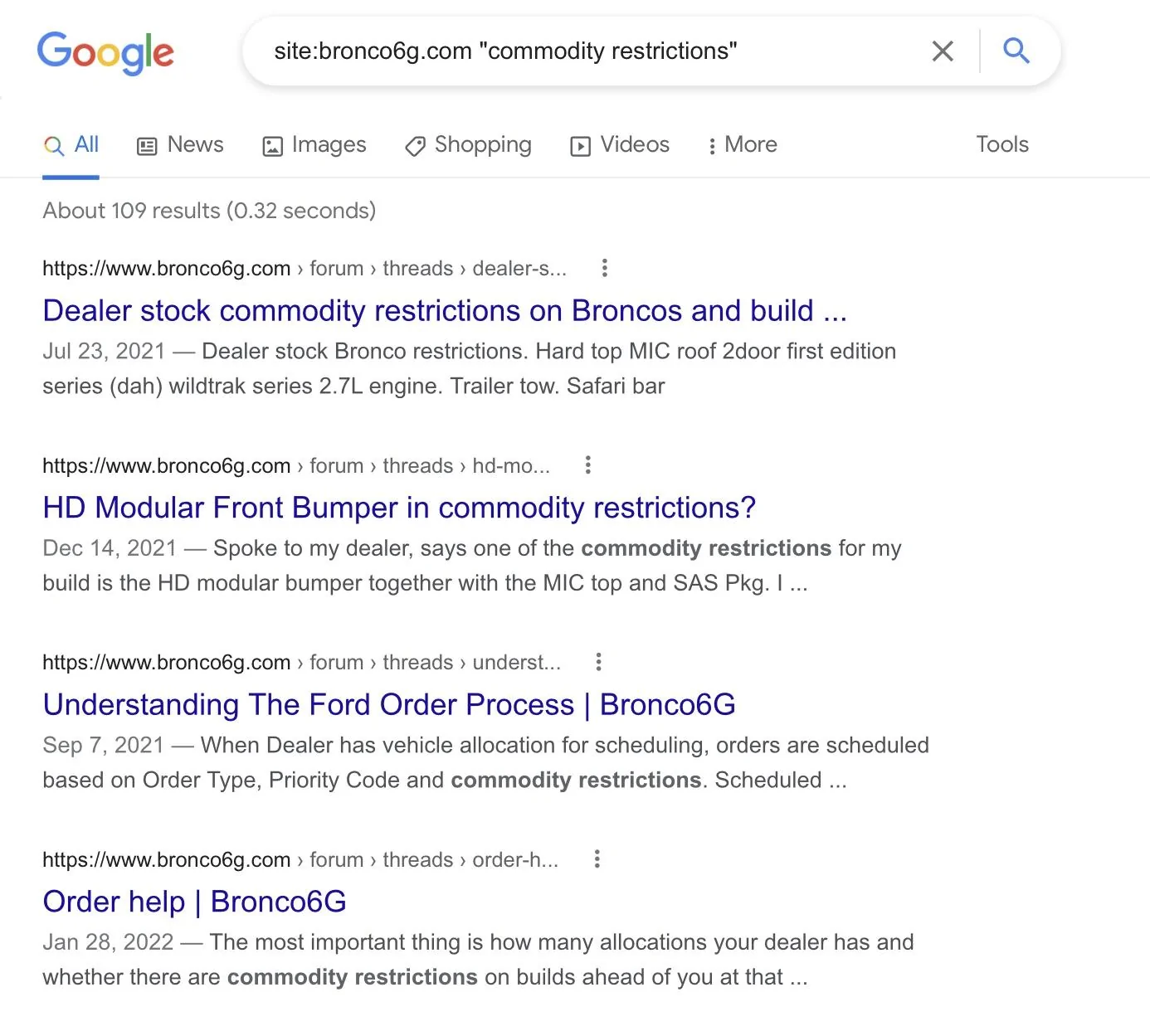 Ford Bronco ELI5: How to use search function? 20541AF2-9E1B-4310-A0B2-0F1335916E37