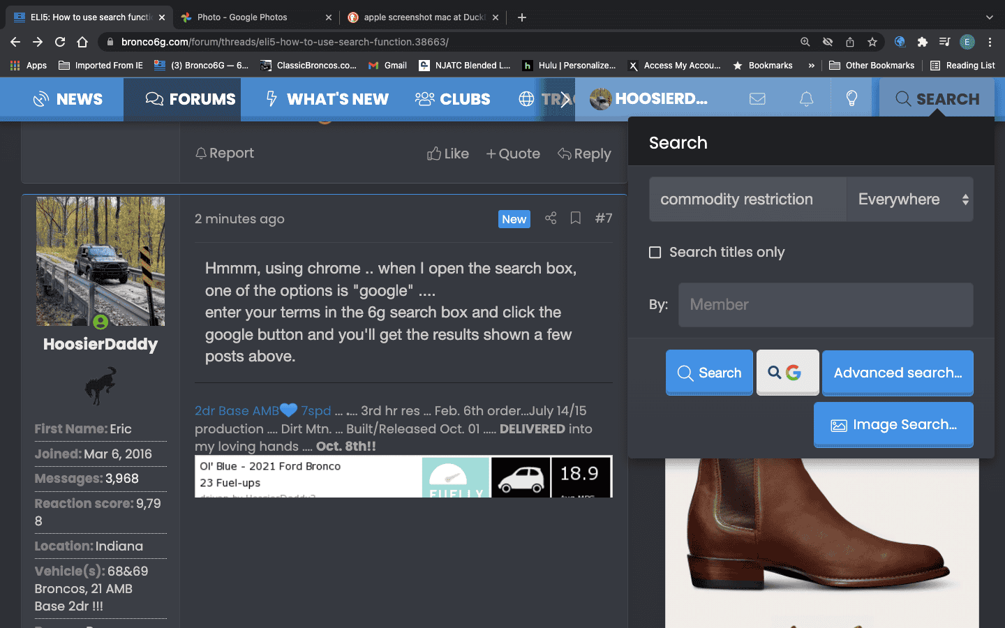 Ford Bronco ELI5: How to use search function? Screen Shot 2022-03-06 at 10.10.23 PM